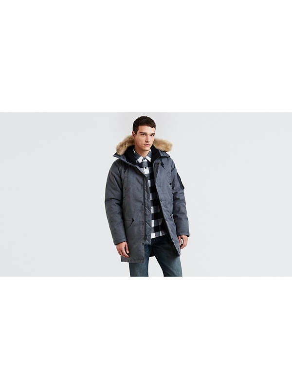 Hooded Down Parka - Grey | Levi's® US