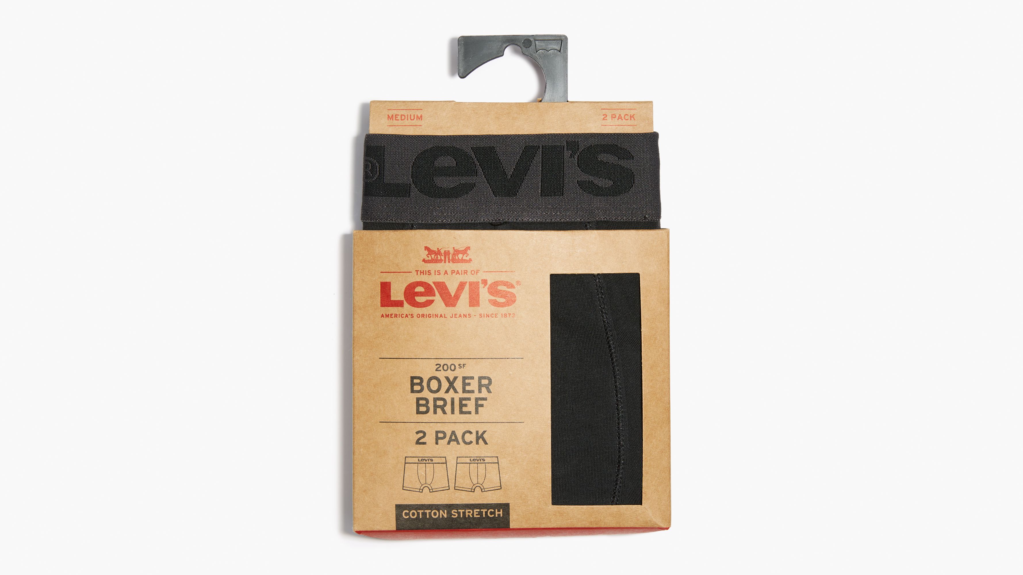 Levi's® 2-pack Boxer Briefs - Black 