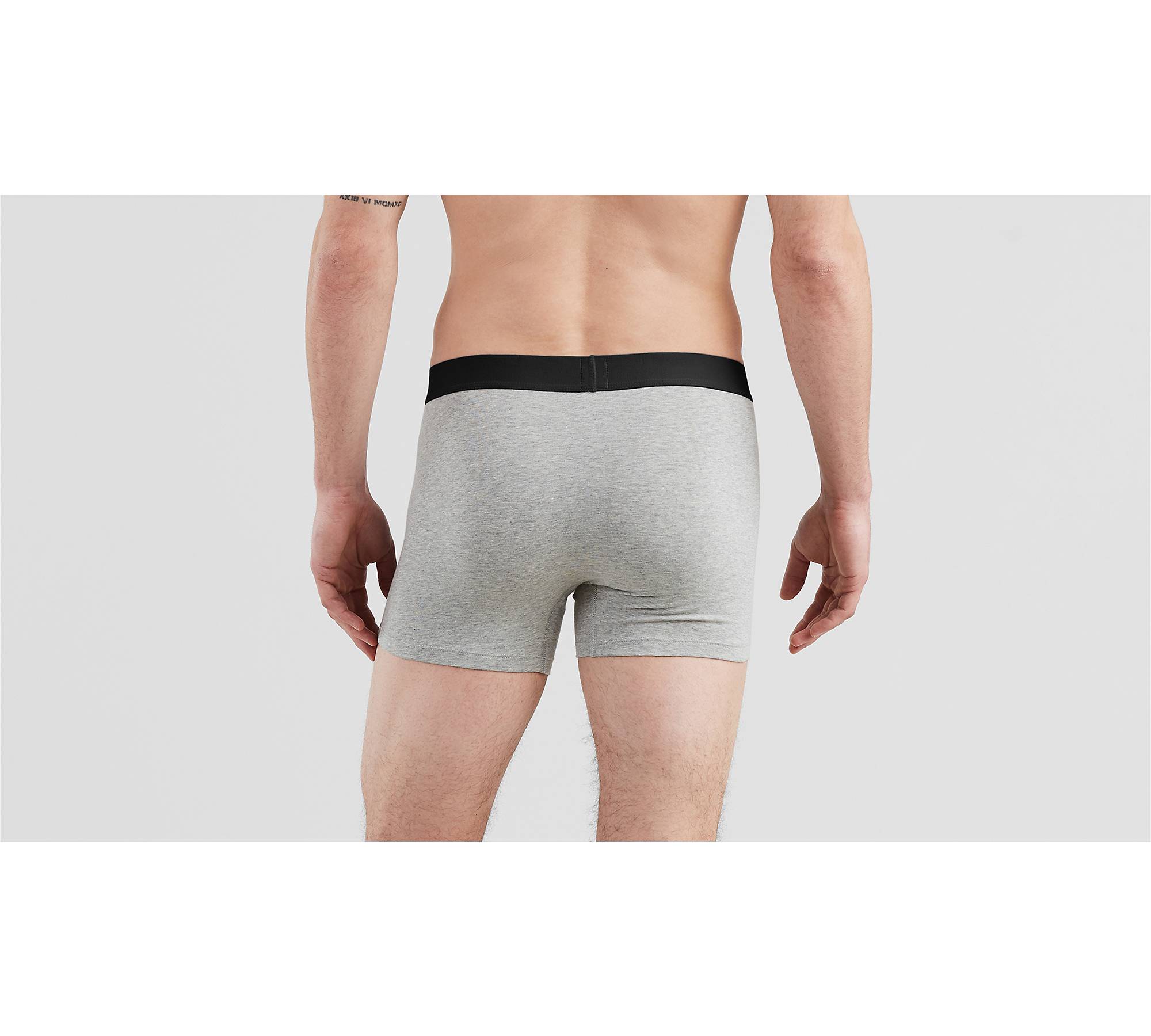 (2)Gap men's boxer briefs-size S-2 items-strips/SOLID GRAY-cotton/spandex