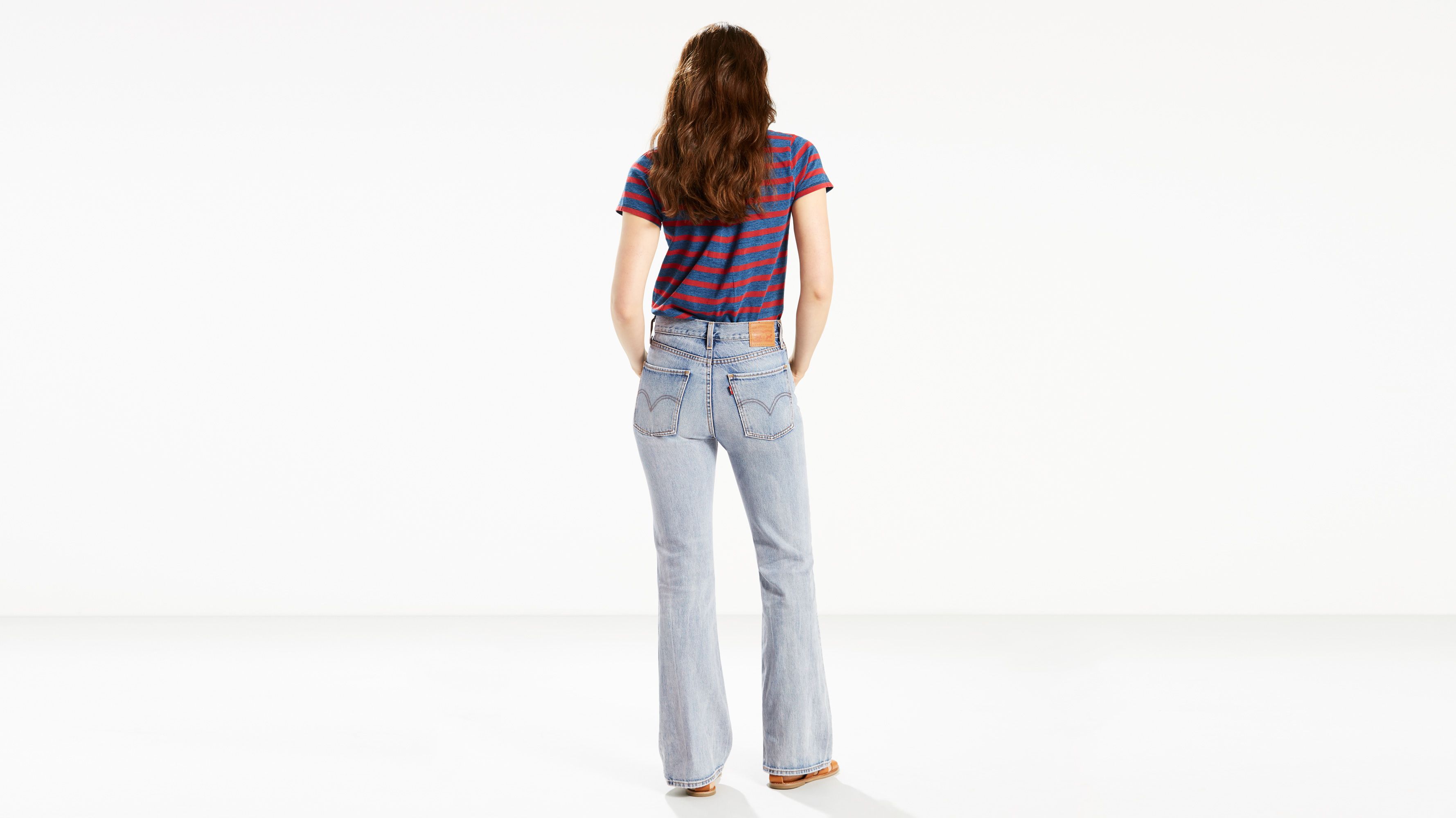 levi's flare womens jeans