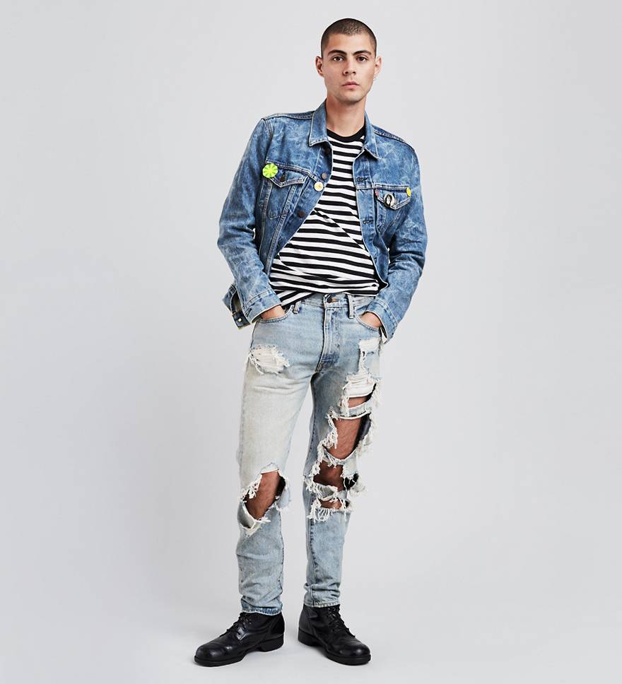 Levi’s® X Rolling Stone 505™c Slim Straight Men's Jeans - Light Wash ...