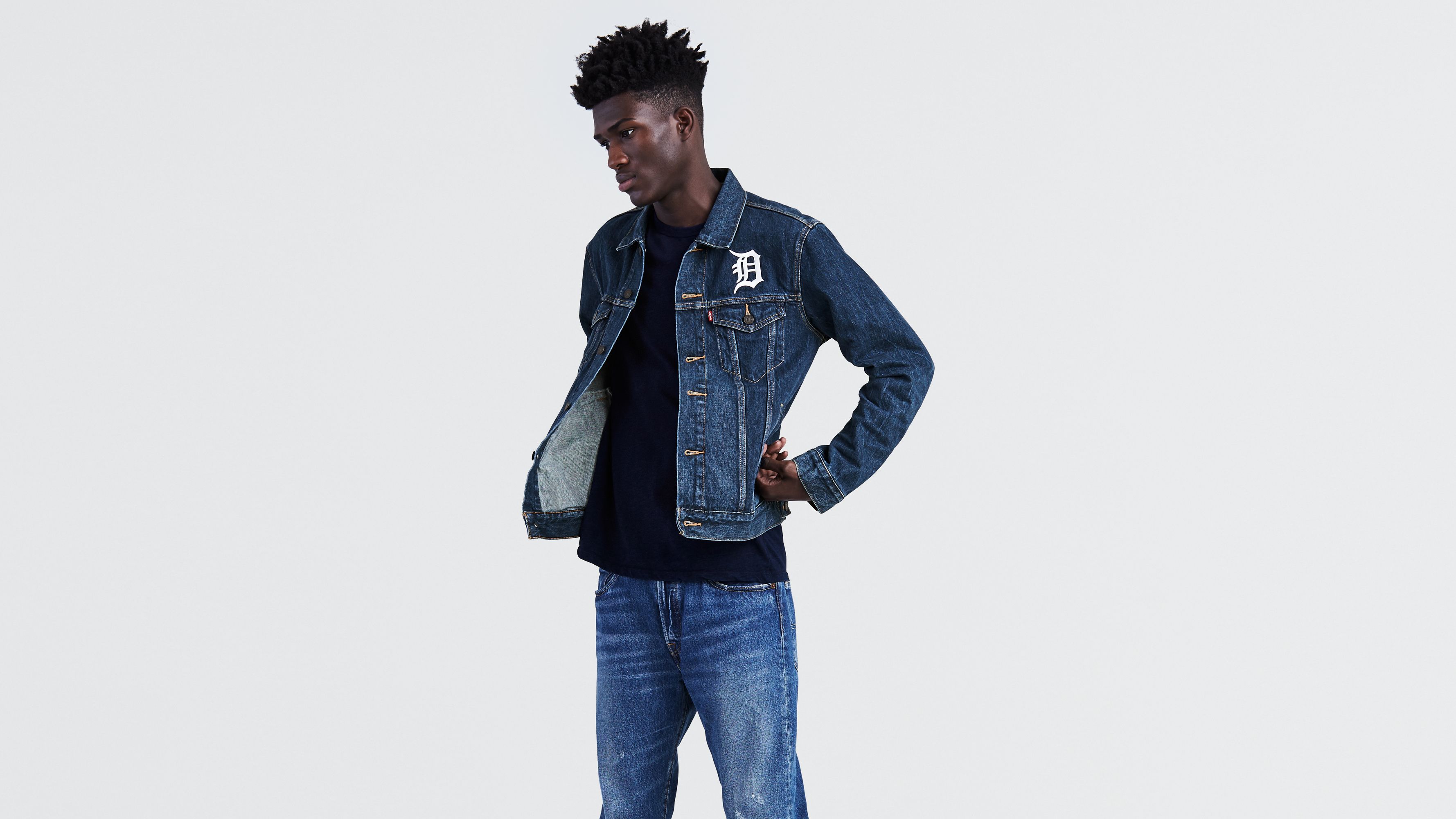 levi's mlb denim trucker jacket