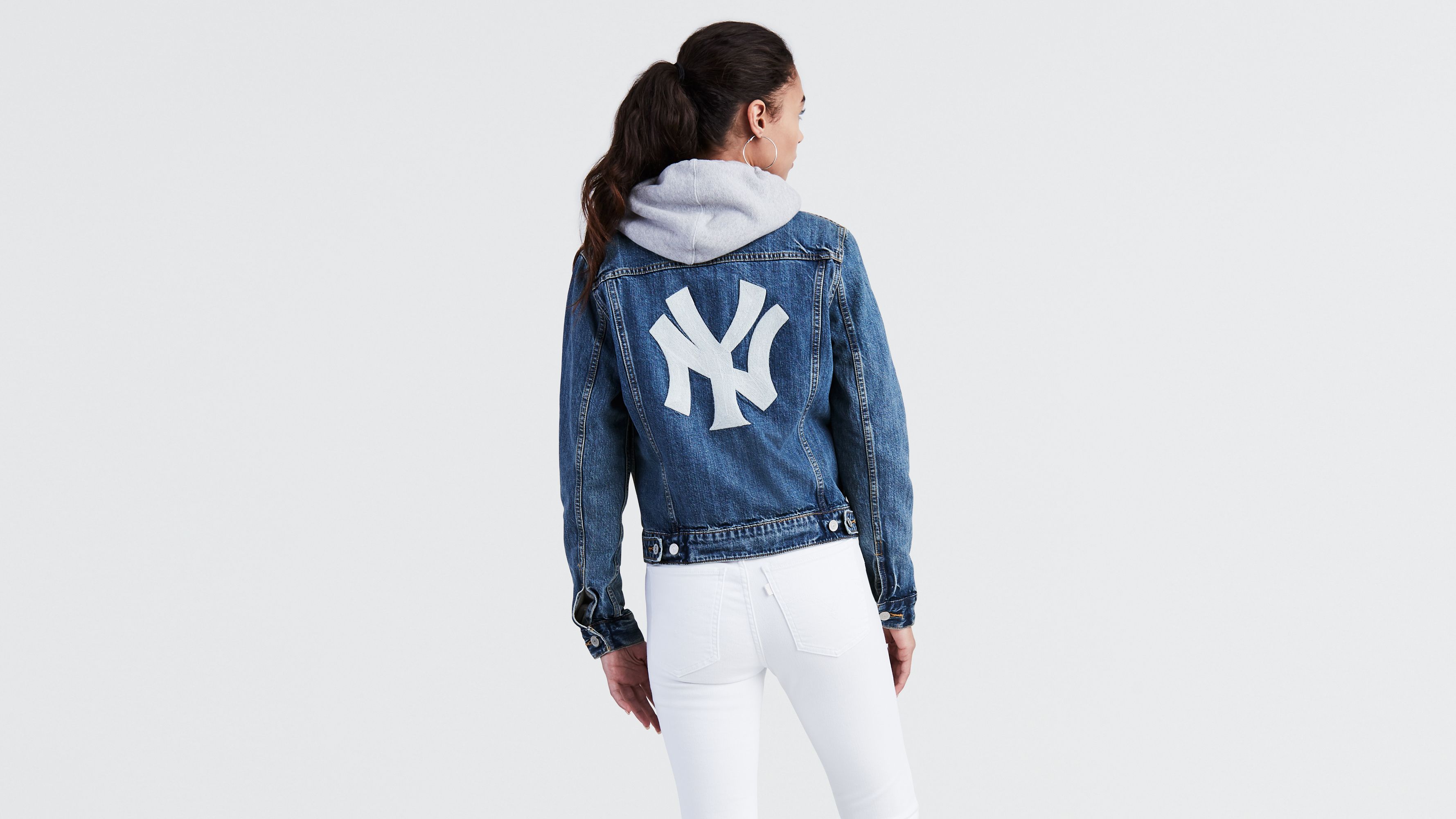 levi's mlb denim trucker jacket
