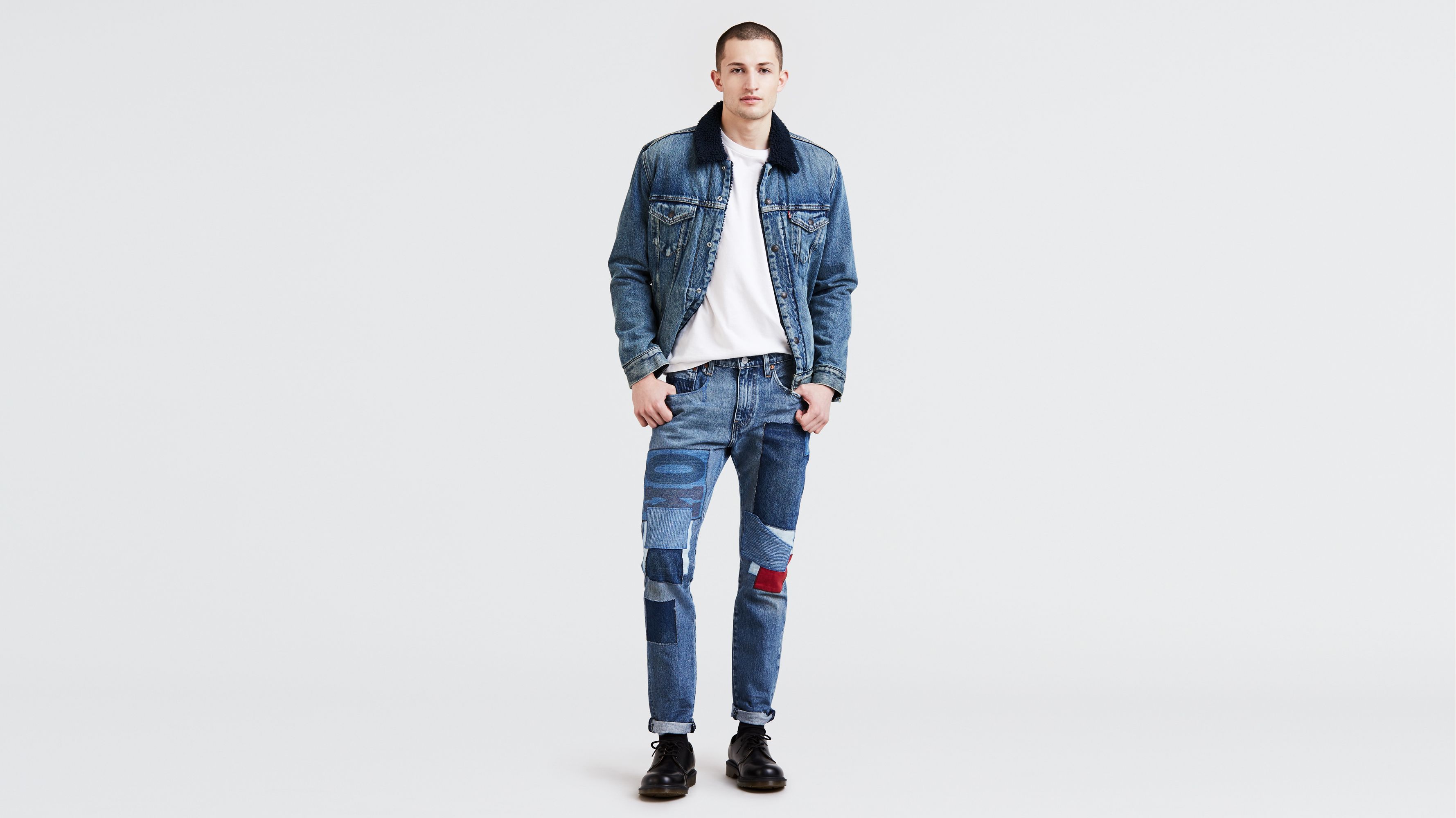 levis patch jeans mens