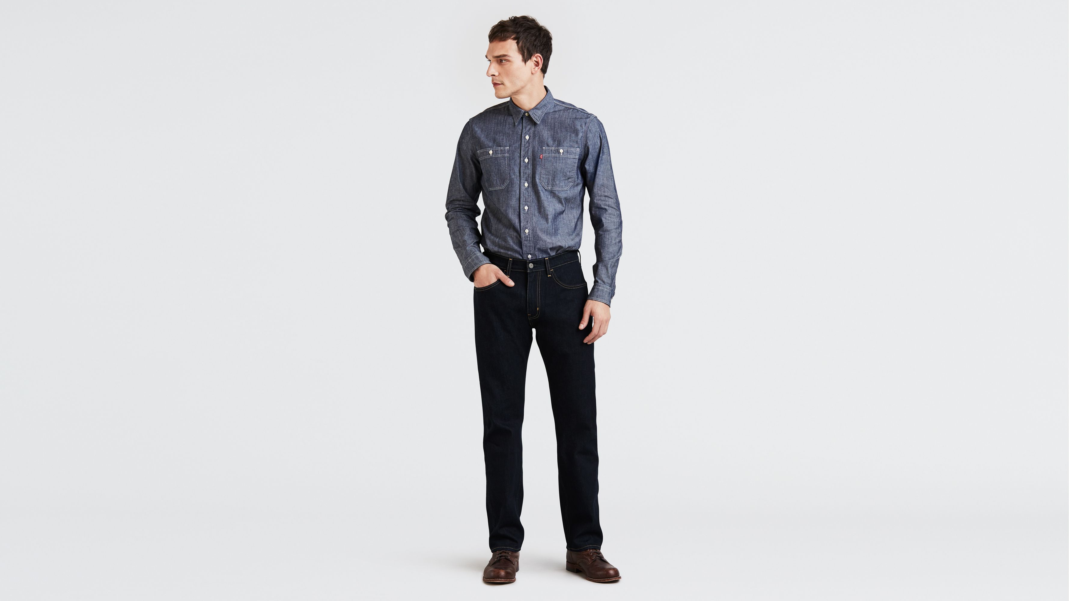 Levi's® Workwear 505™ Regular Fit Men's Jeans - Dark Wash | Levi's® US