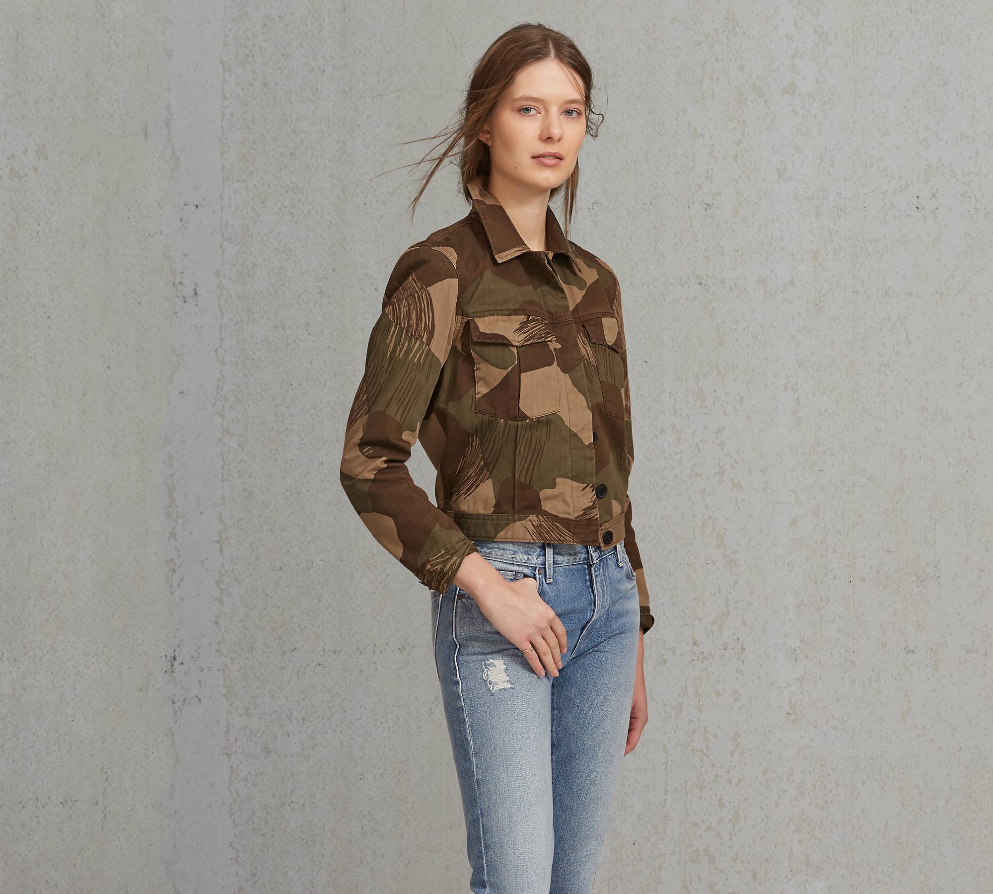 Cropped Military Jacket 1