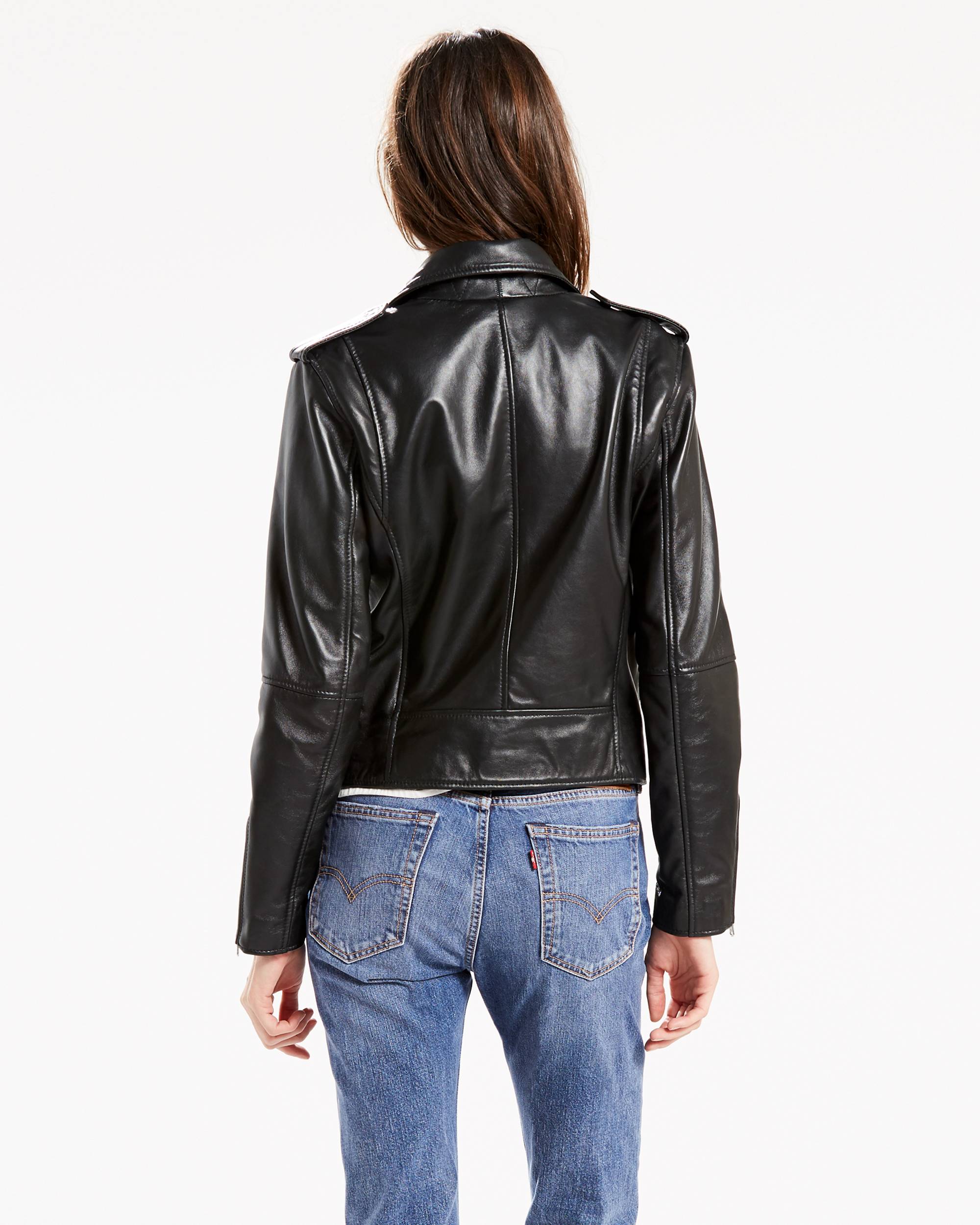 Relaxed Leather Moto Jacket 2
