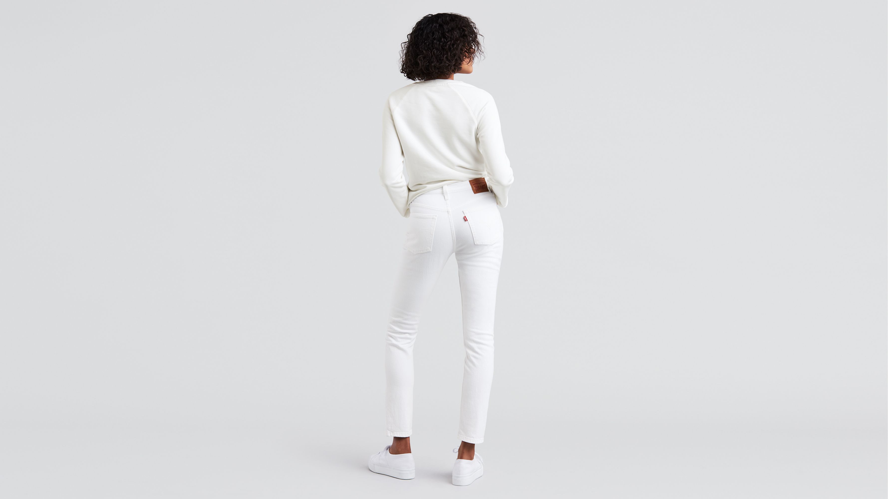 white levi jeans womens 501
