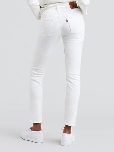 Introducir 30+ imagen levi’s white skinny stretch jeans