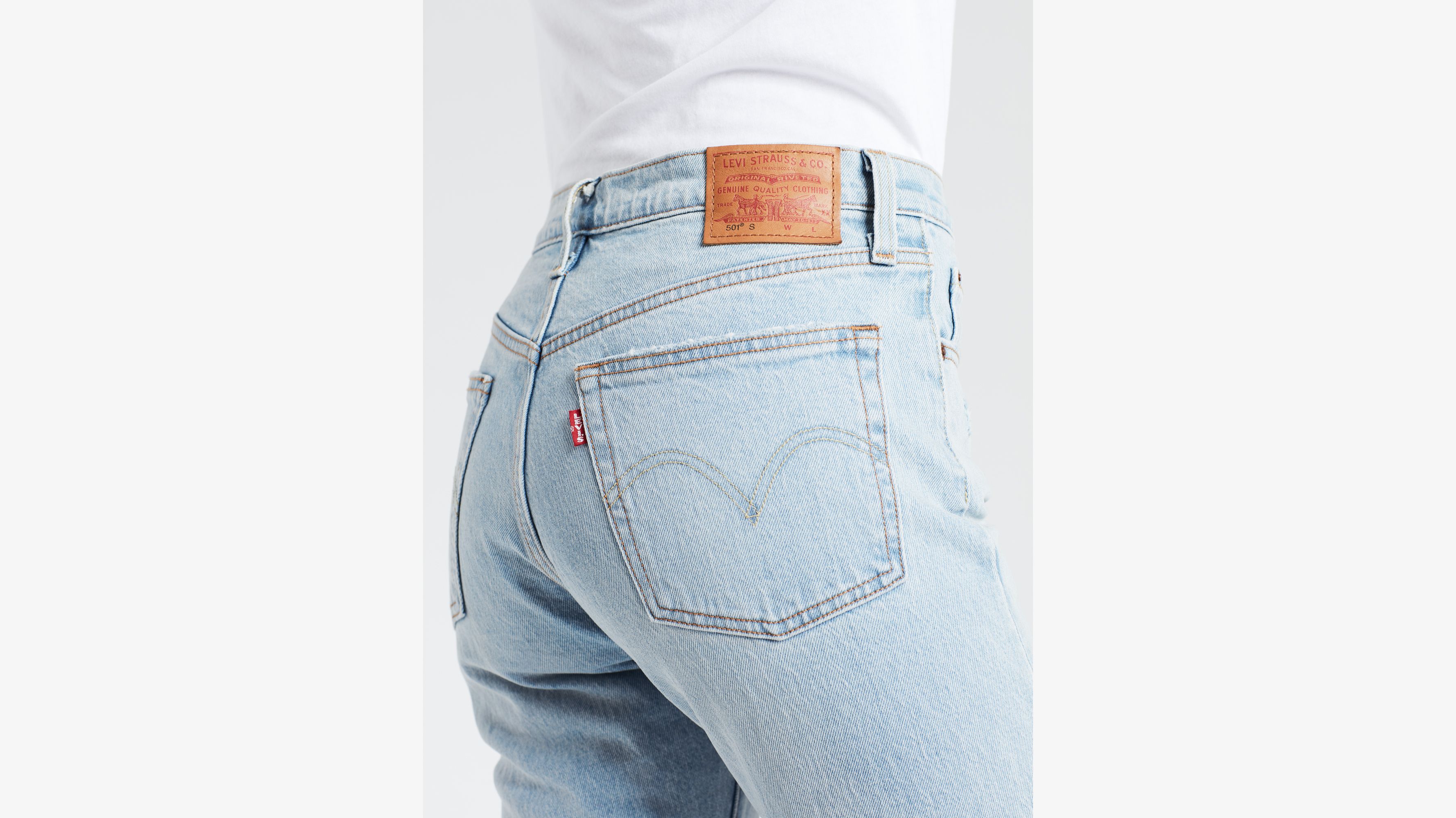 Levis 501 hot sale stretch