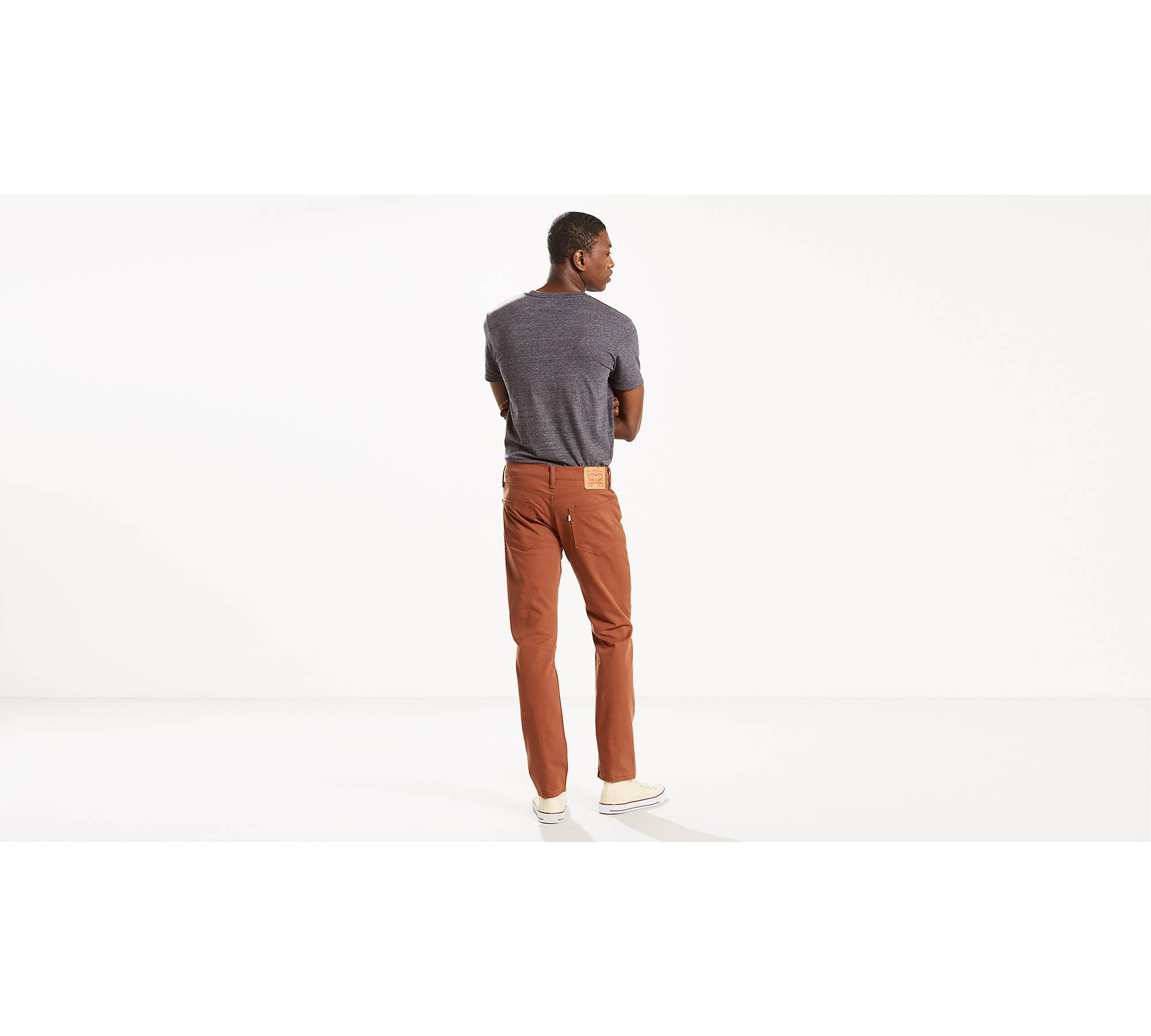 502™ Regular Taper Fit Stretch Twill 5-pocket Pants - Brown | Levi's® US