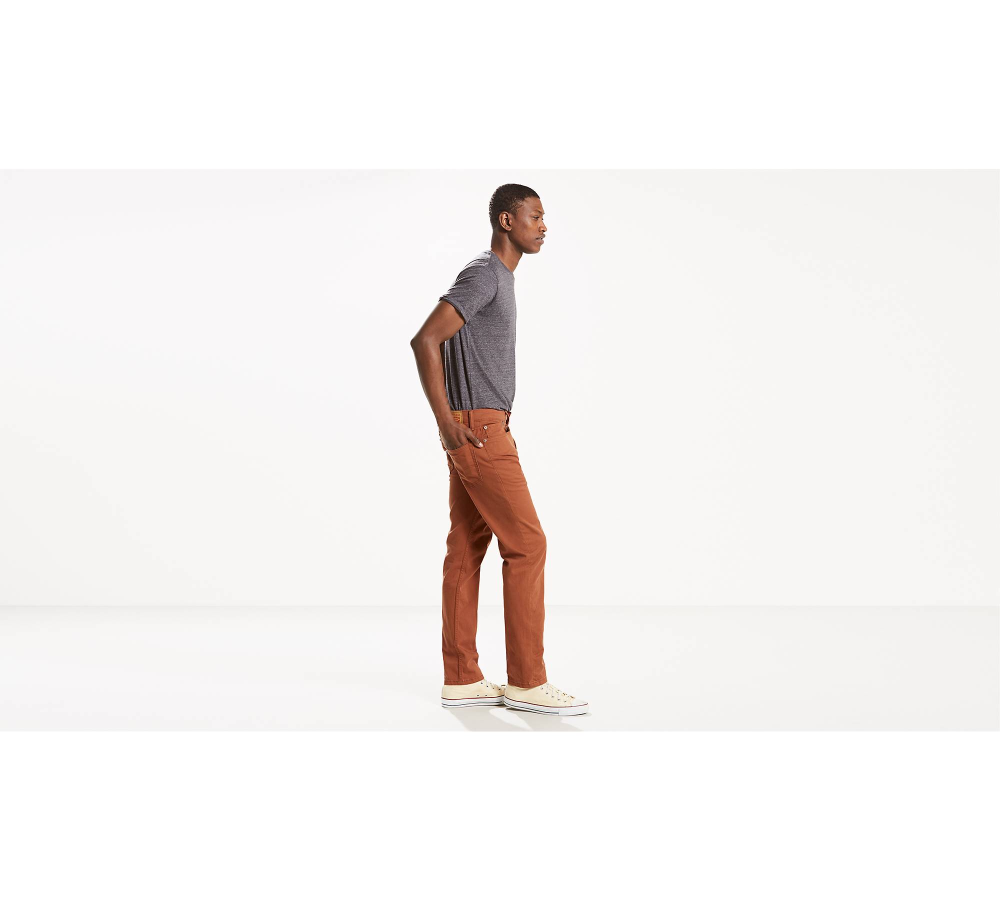 502™ Regular Taper Fit Stretch Twill 5-pocket Pants - Brown