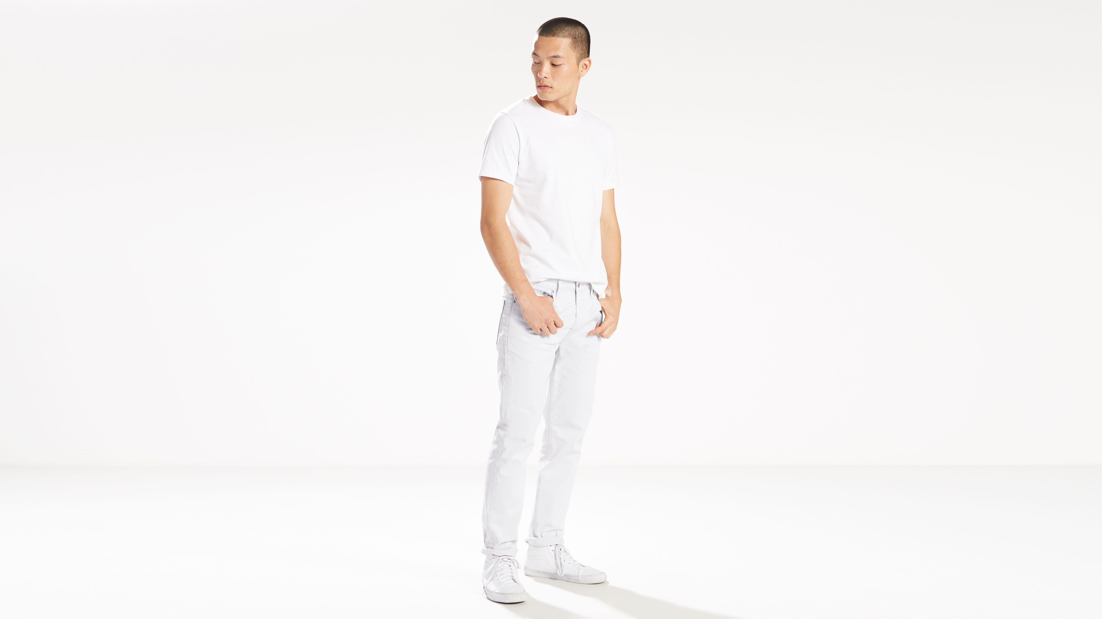 502™ Taper Fit Men's Jeans - White 