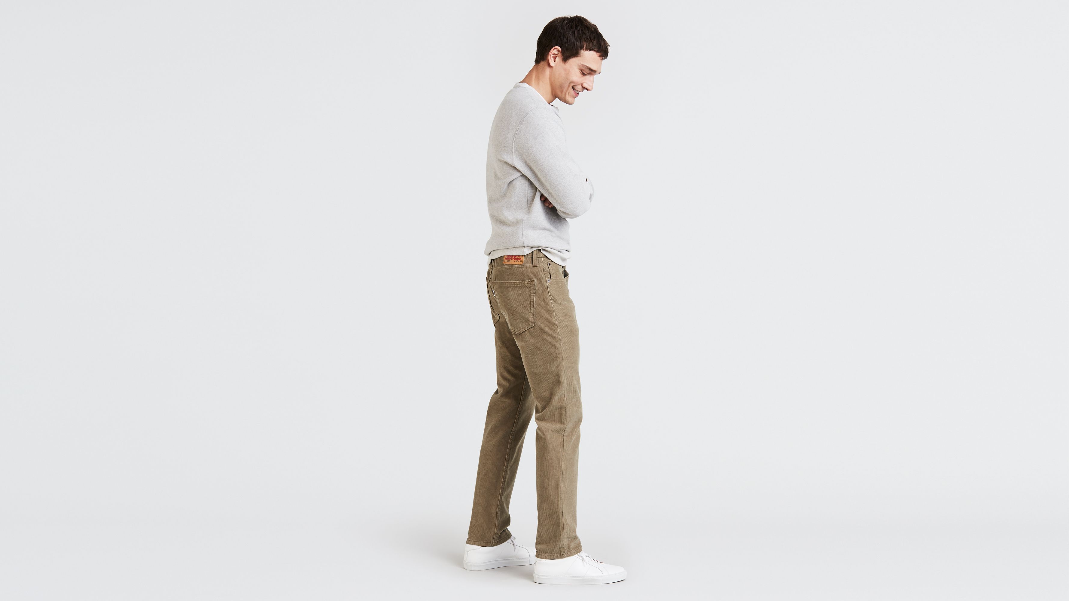 502™ Taper Fit Corduroy Pants - Khaki | Levi's® CA