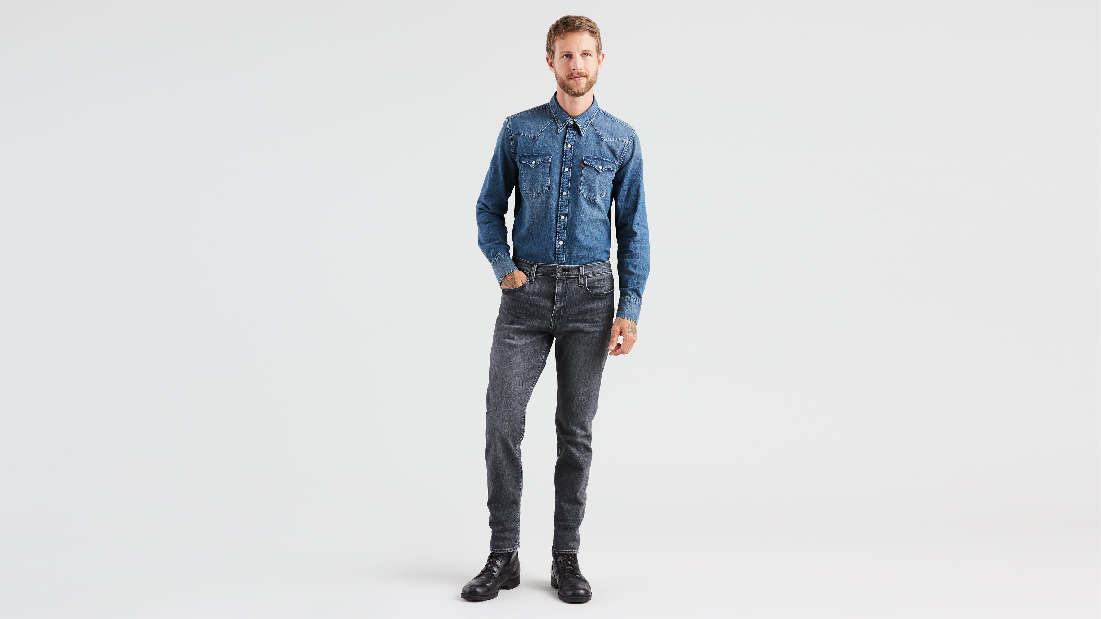 levis 502 grey jeans