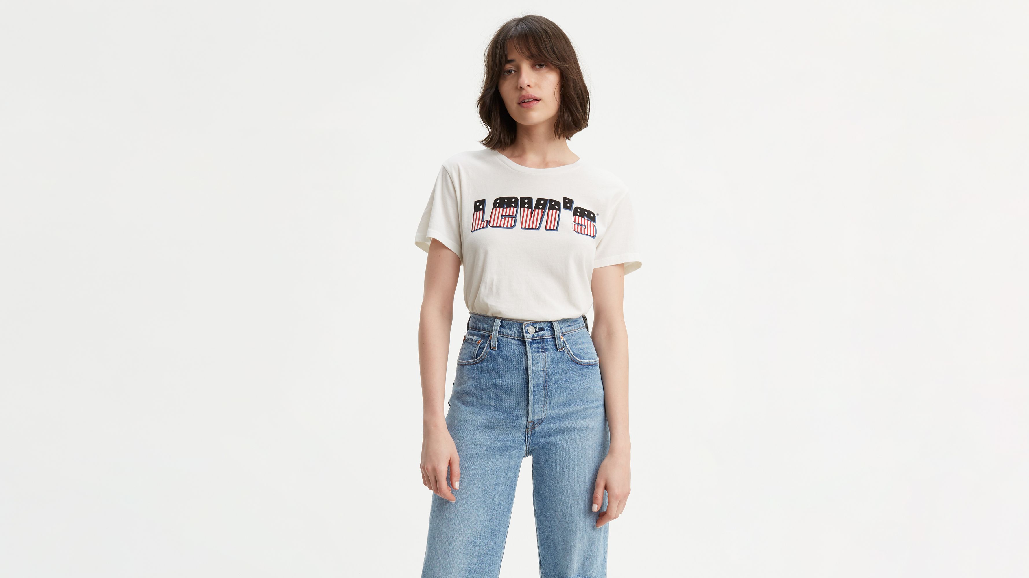 Perfect Graphic Tee Shirt - White | Levi's® US