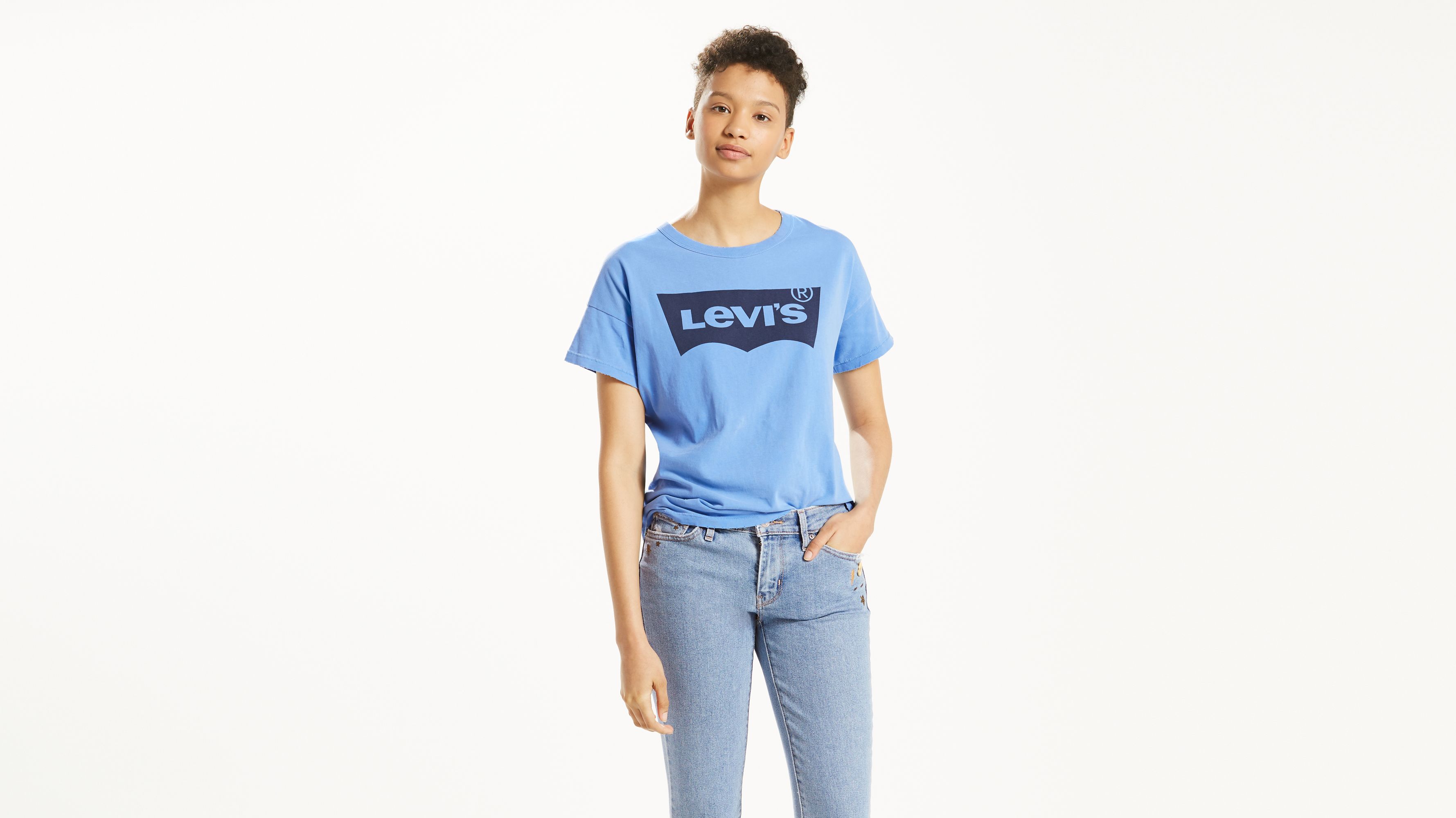 Image of Levi's Authentic Logo Tee T-Shirt - Women's L