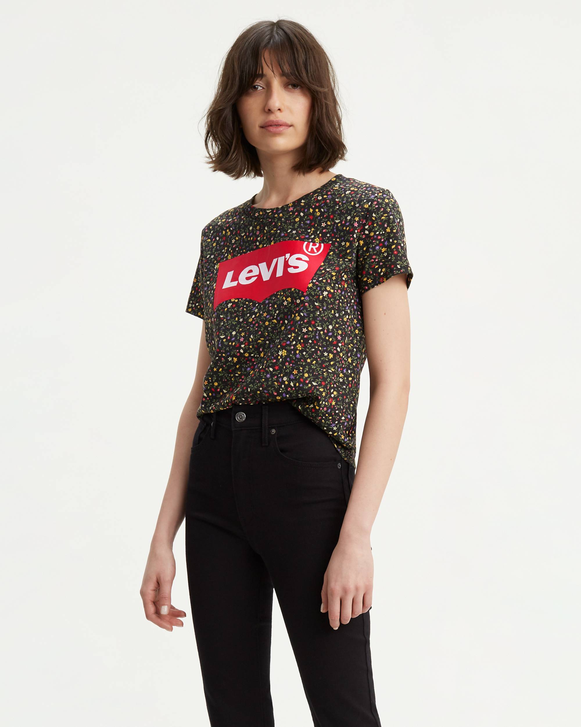 All Over Floral Logo Tee Shirt 1