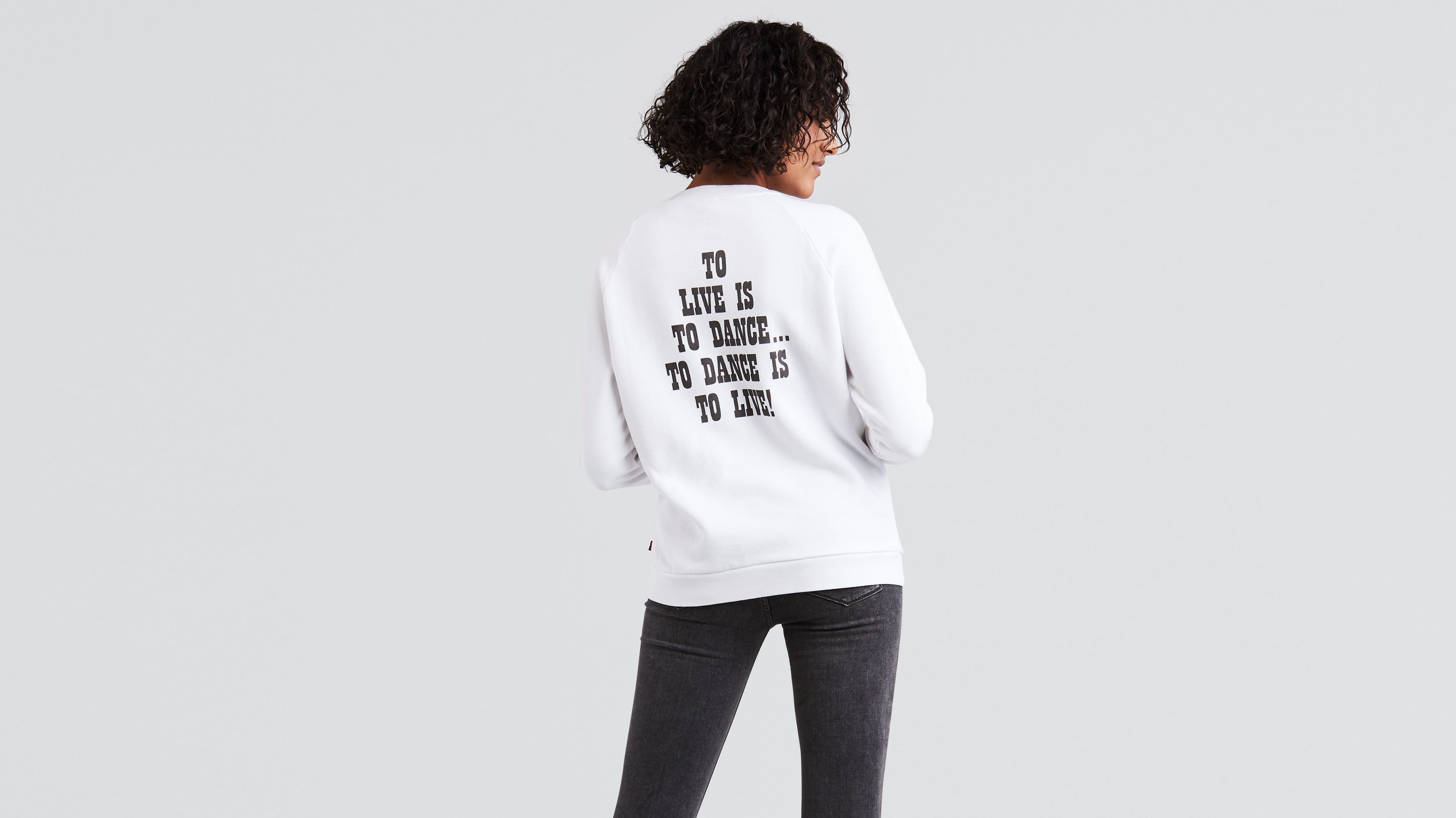 Levi's® X Peanuts Relaxed Crewneck Sweatshirt - White | Levi's® CA