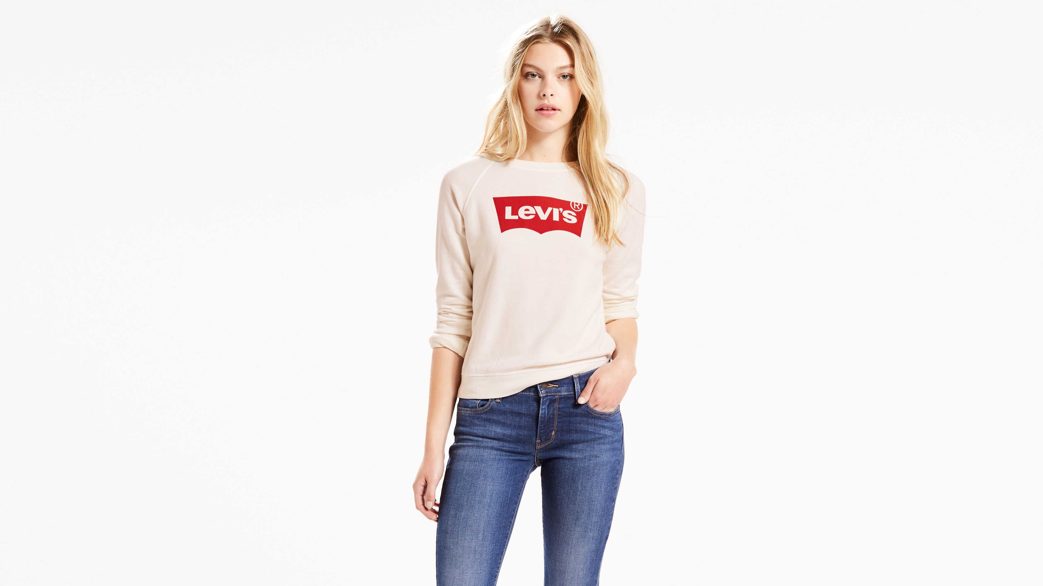 Levis batwing crew sweatshirt hot sale