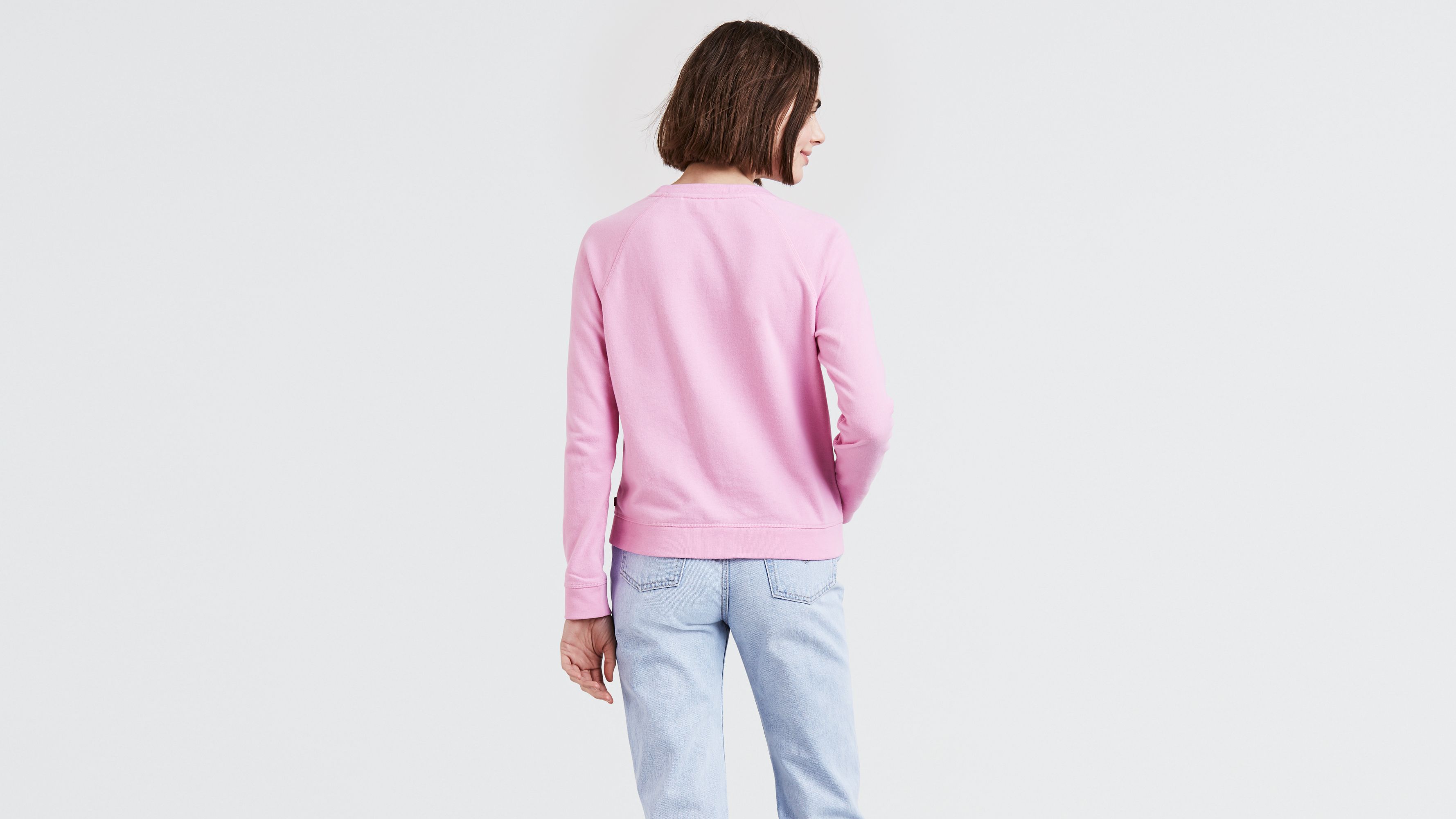 Pink levis online sweatshirt