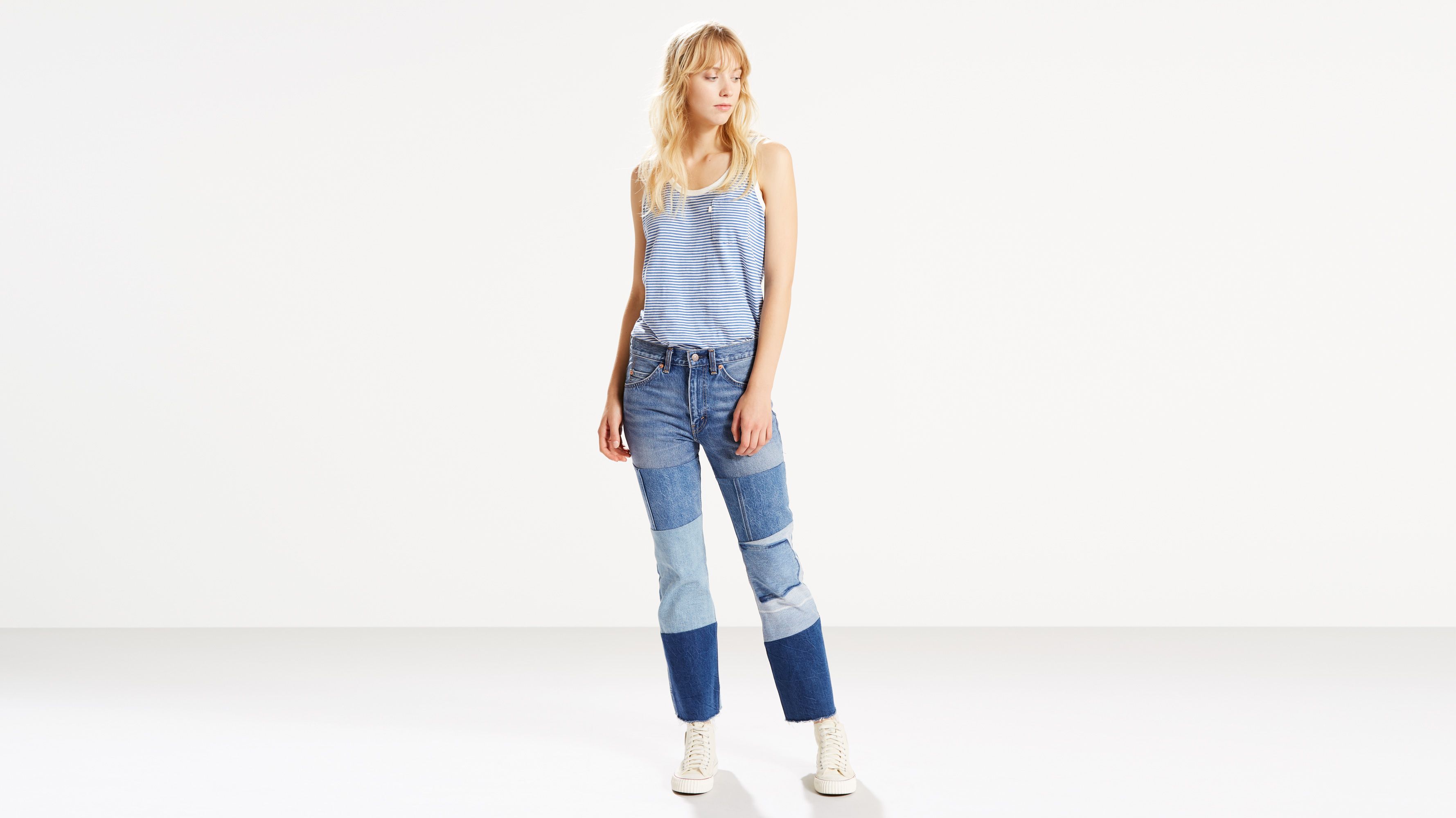 517 cropped boot cut jeans
