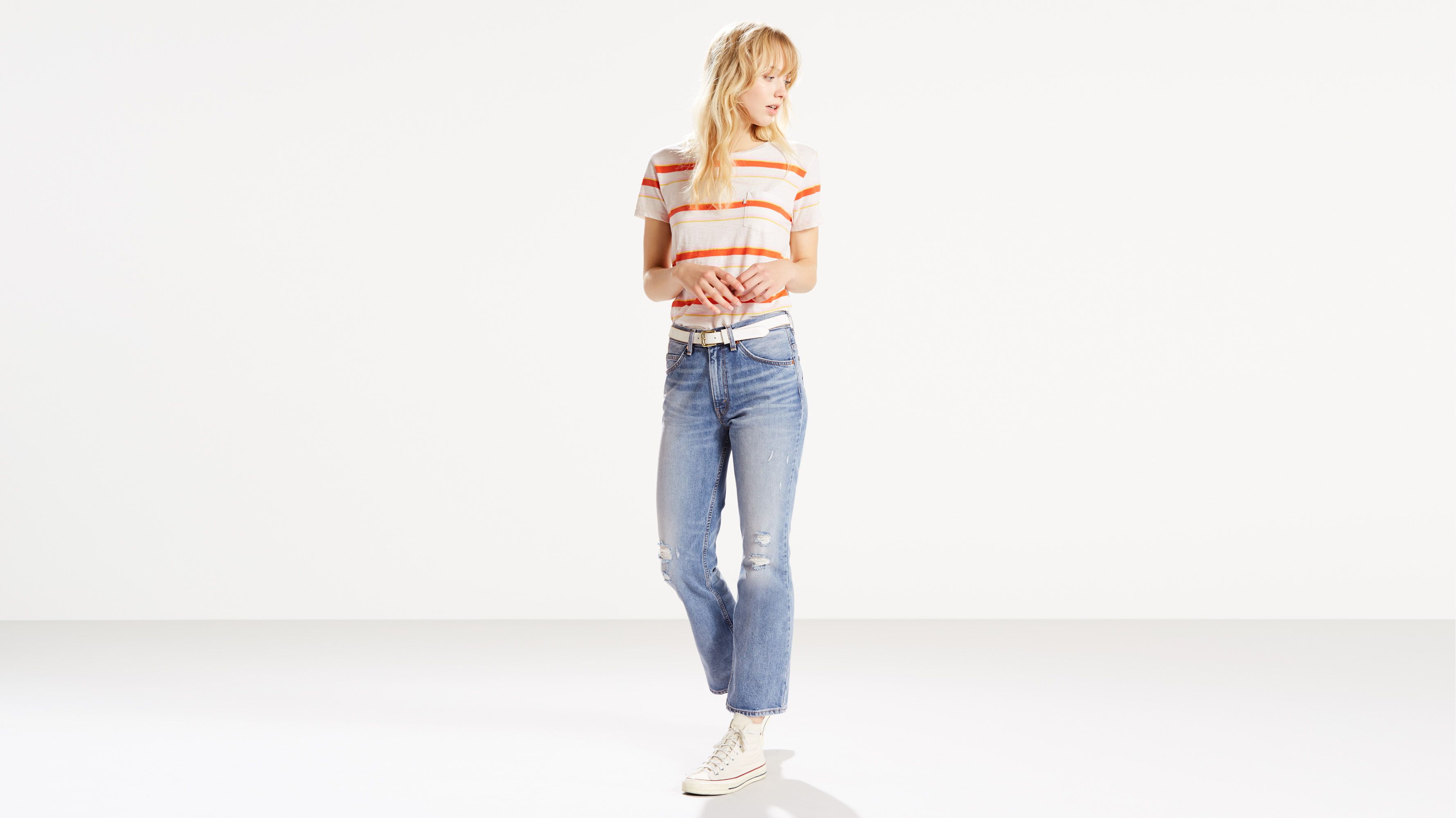 levi's 517 cropped bootcut jeans
