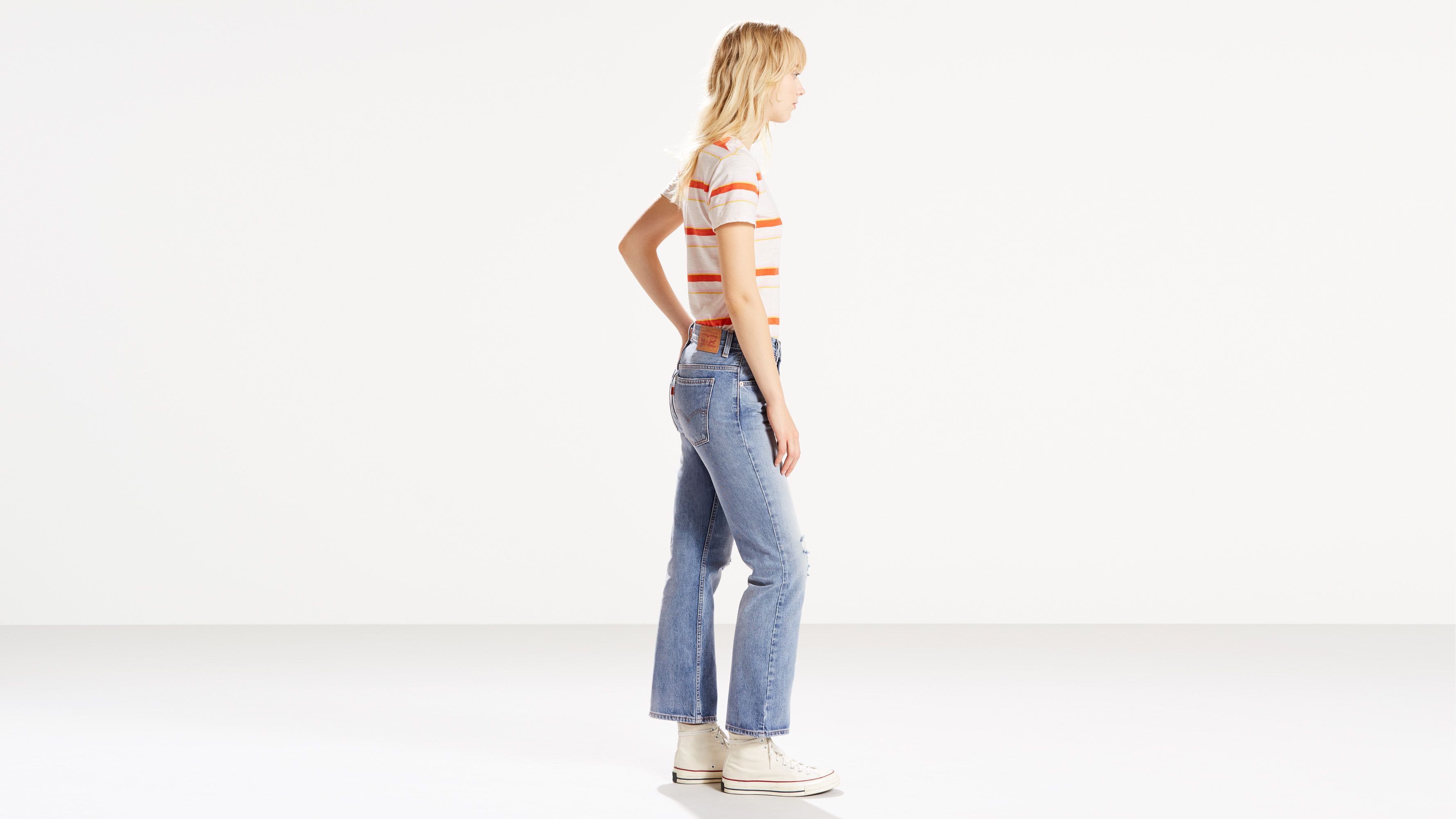 levi's cropped bootcut jeans