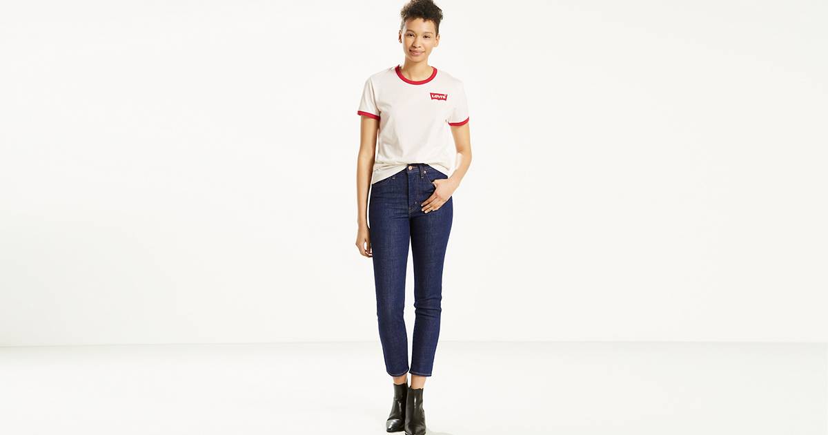 Mile High Slim Cropped Women's Jeans - Dark Wash | Levi's® US