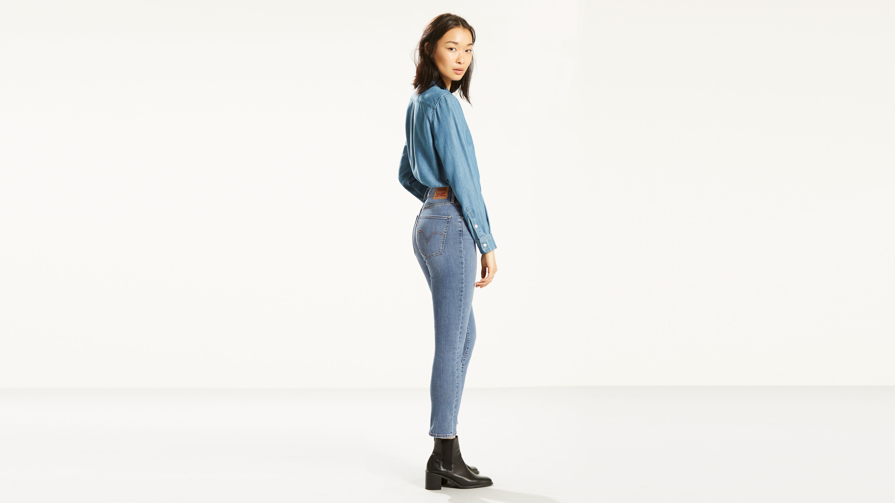 levi's mile high slim cropped jeans