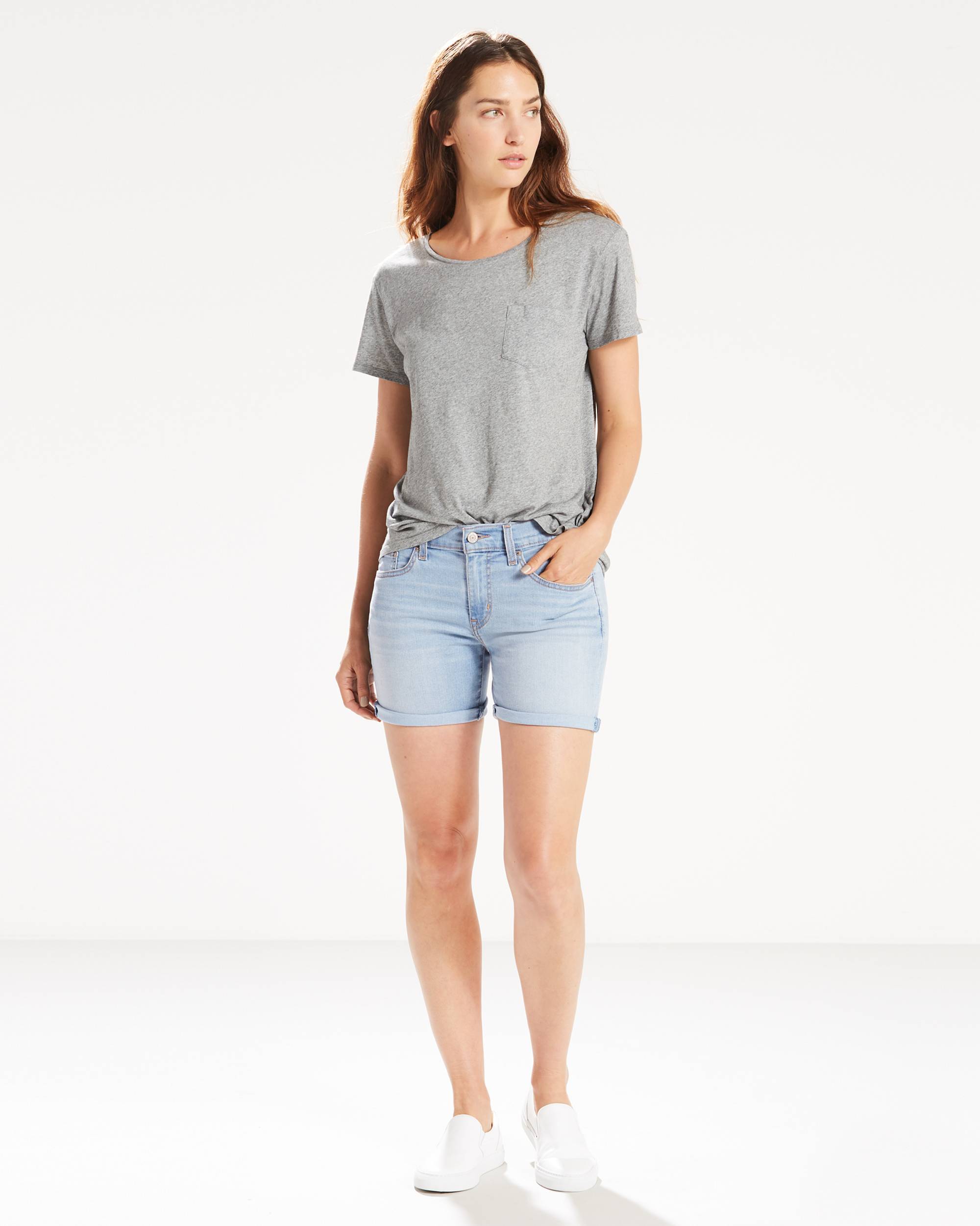 Mid Length Womens Shorts 1