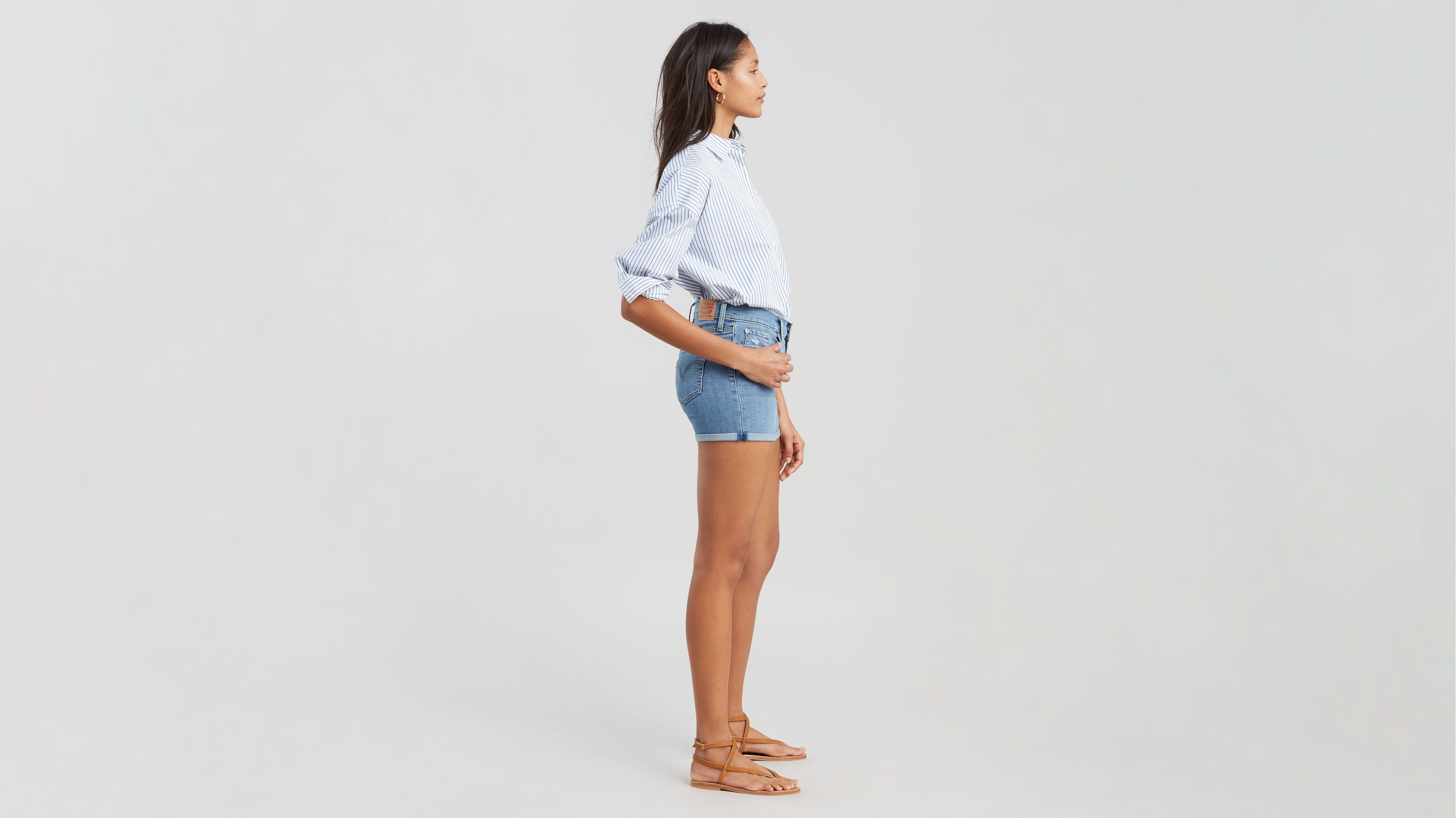 levi's mid length shorts