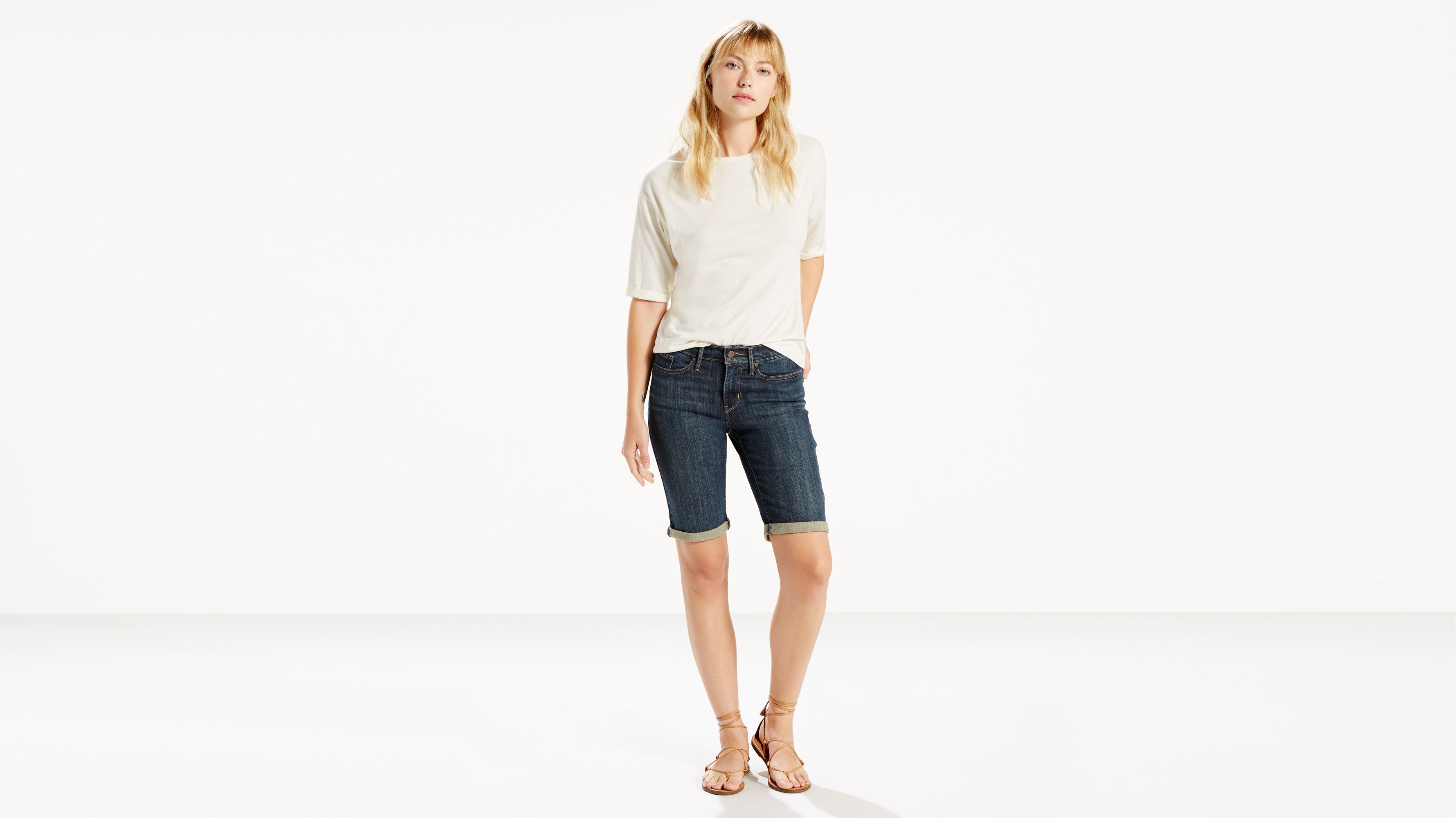 Levis womens best sale bermuda shorts