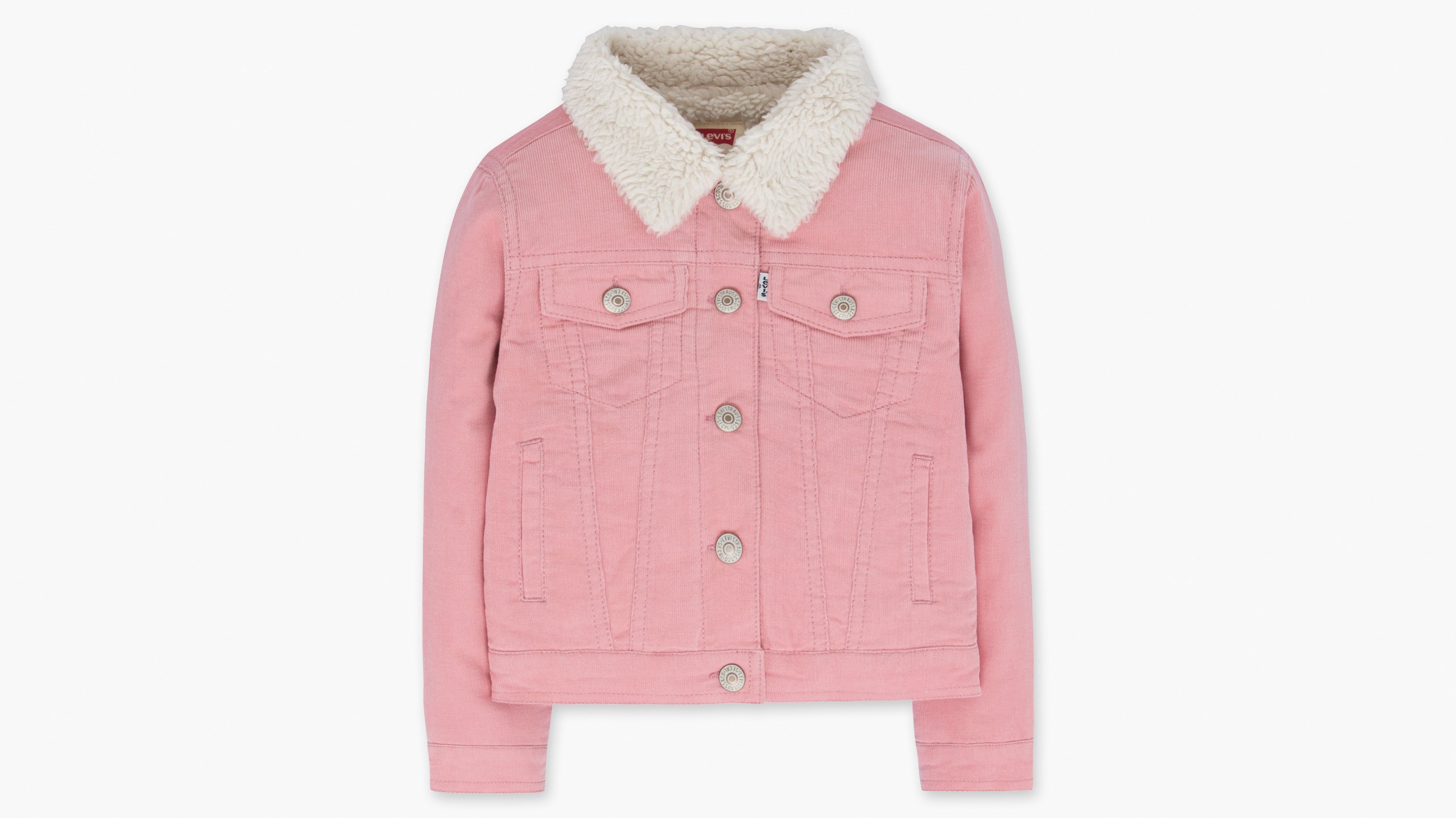 Levis pink 2025 sherpa jacket