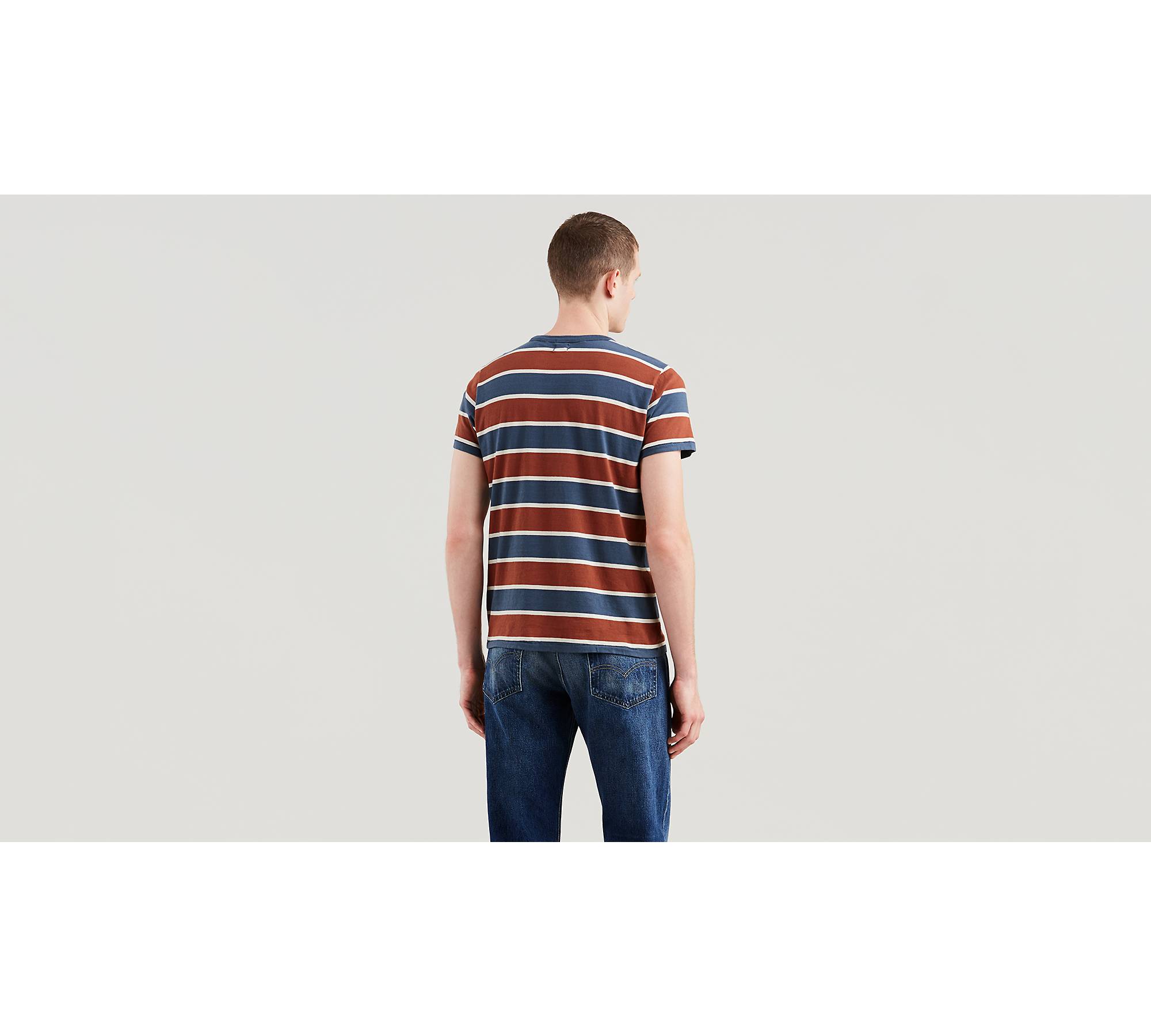 Levi's 1940s Striped Cotton-jersey T-shirt in Orange for Men
