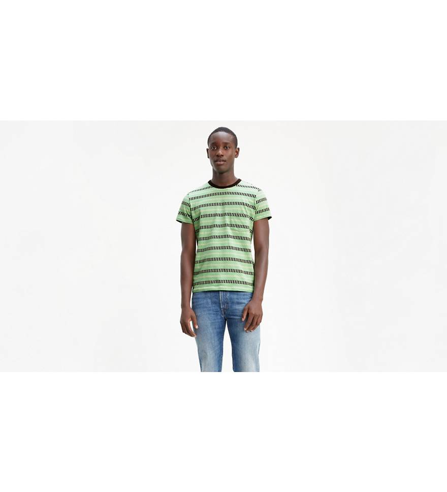 1960's Striped Tee Shirt - Green | Levi's® US