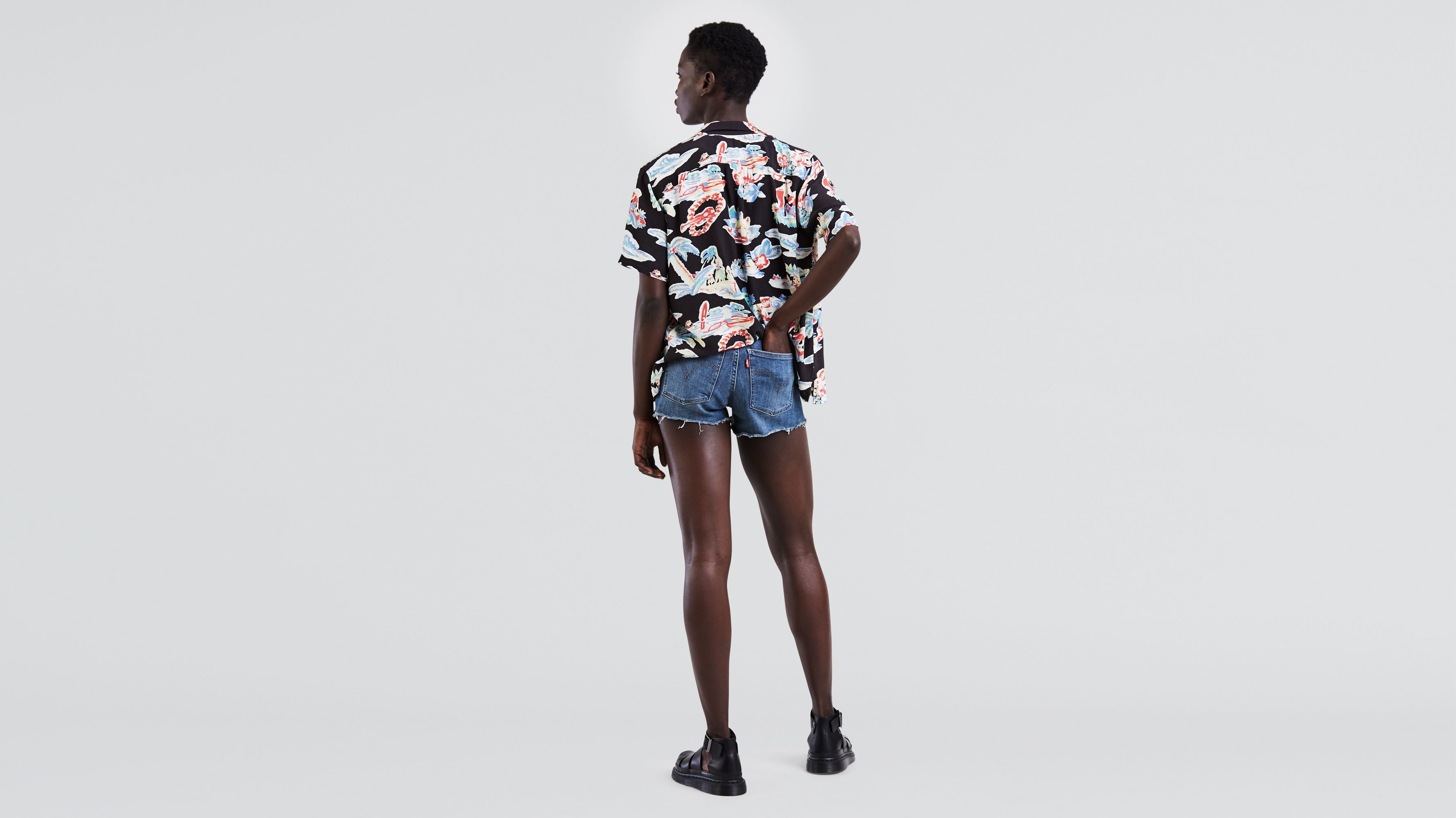 High Rise Womens Shorts 3