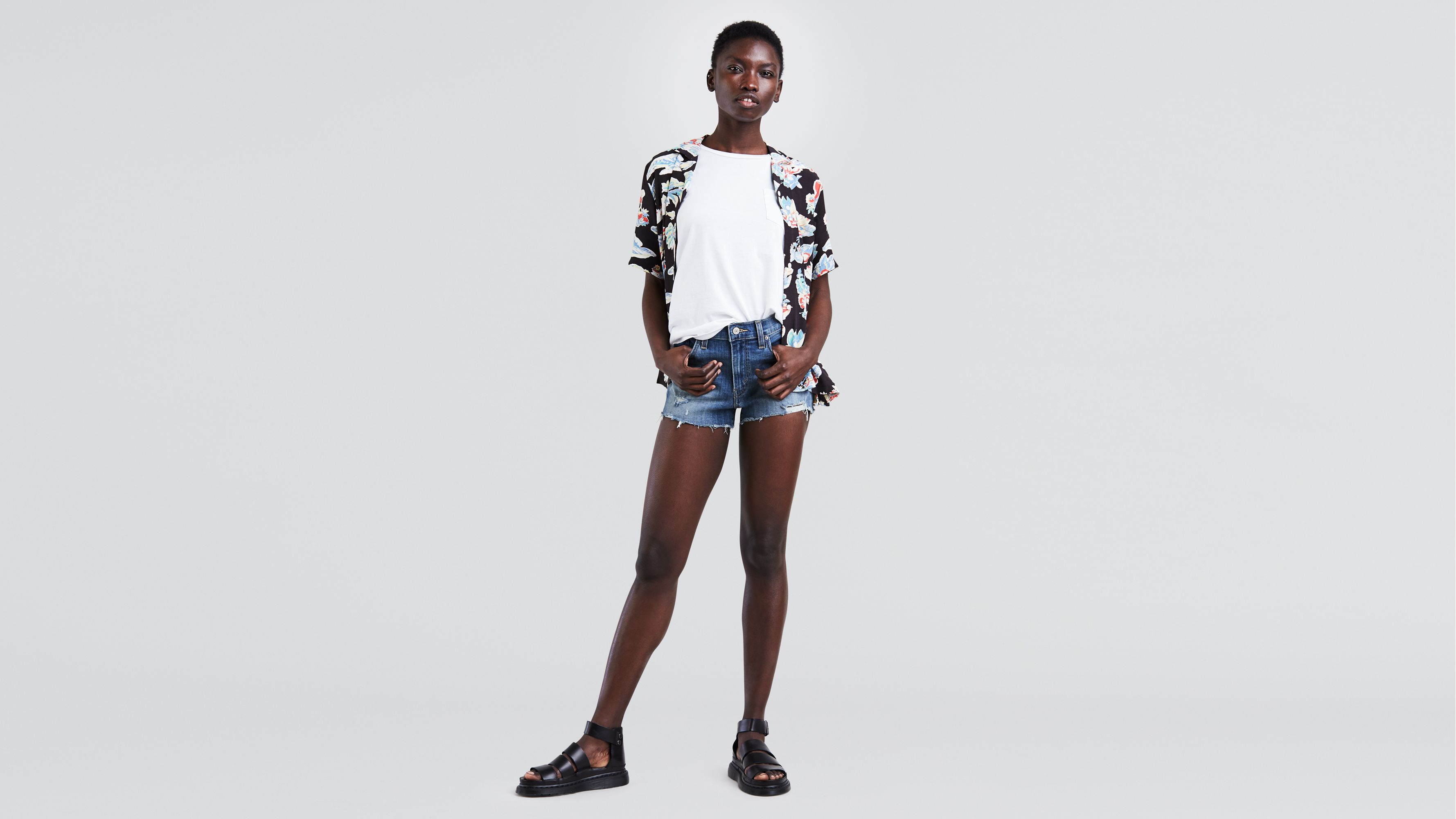 High Rise Womens Shorts 1