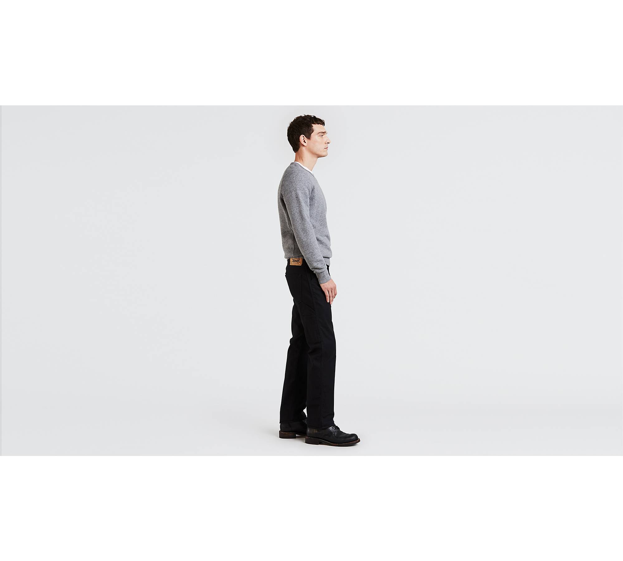 Levi's® 505™ Regular Fit Workwear Utility Pants - Black | Levi's® US