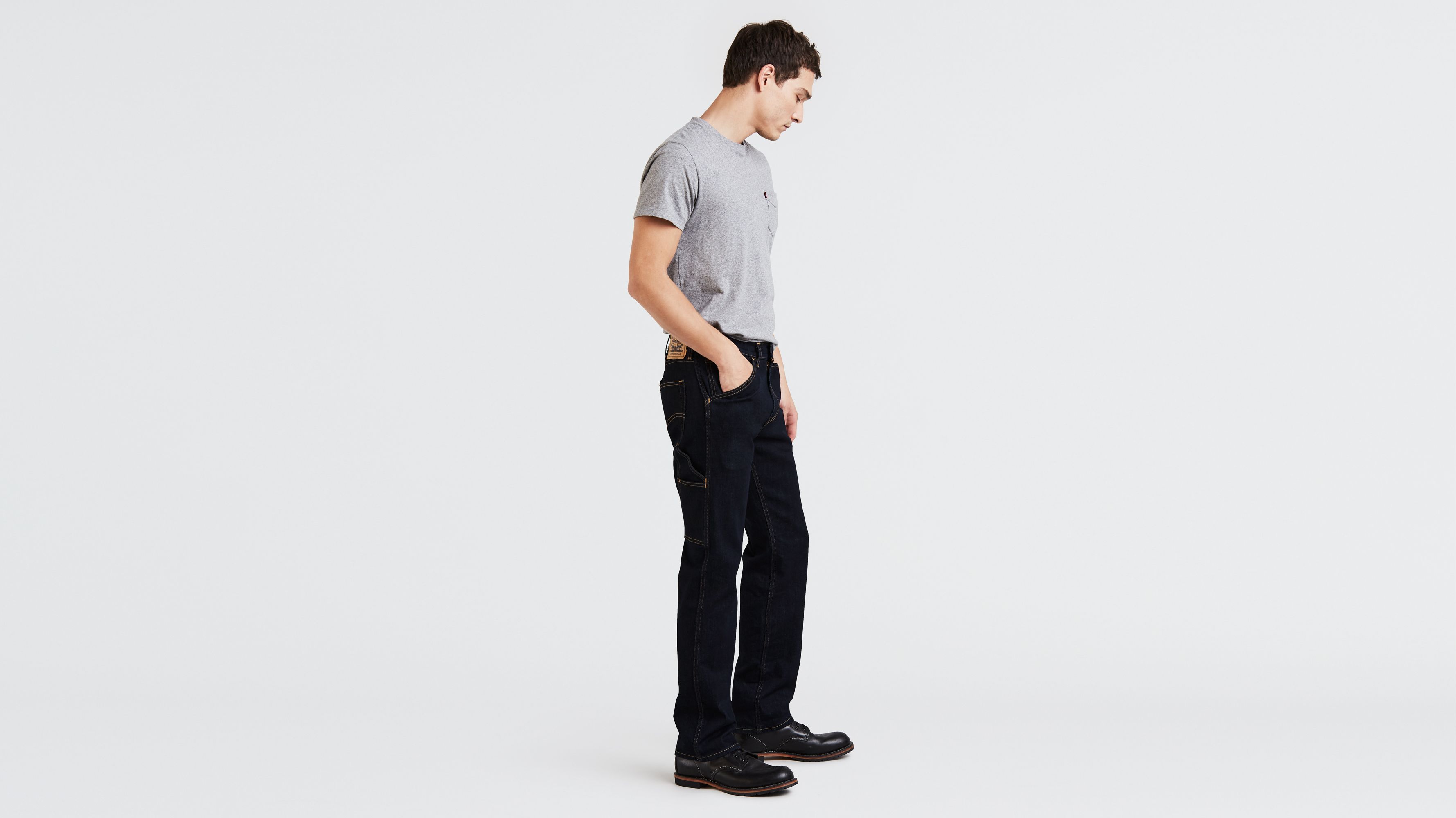 Levi's® 505™ Regular Fit Workwear Utility Jeans - Dark Wash ...
