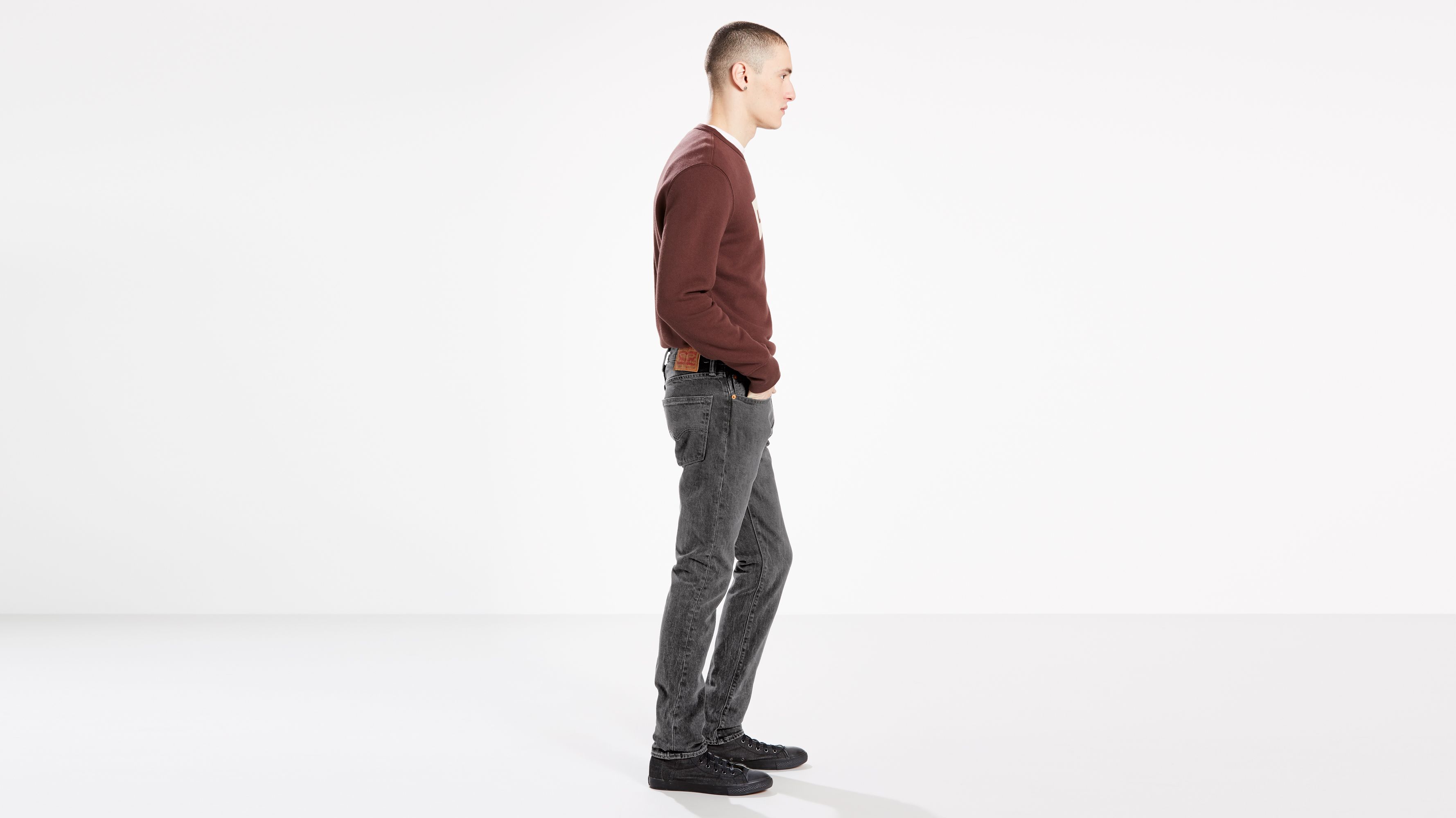 levi's 501 skinny grey