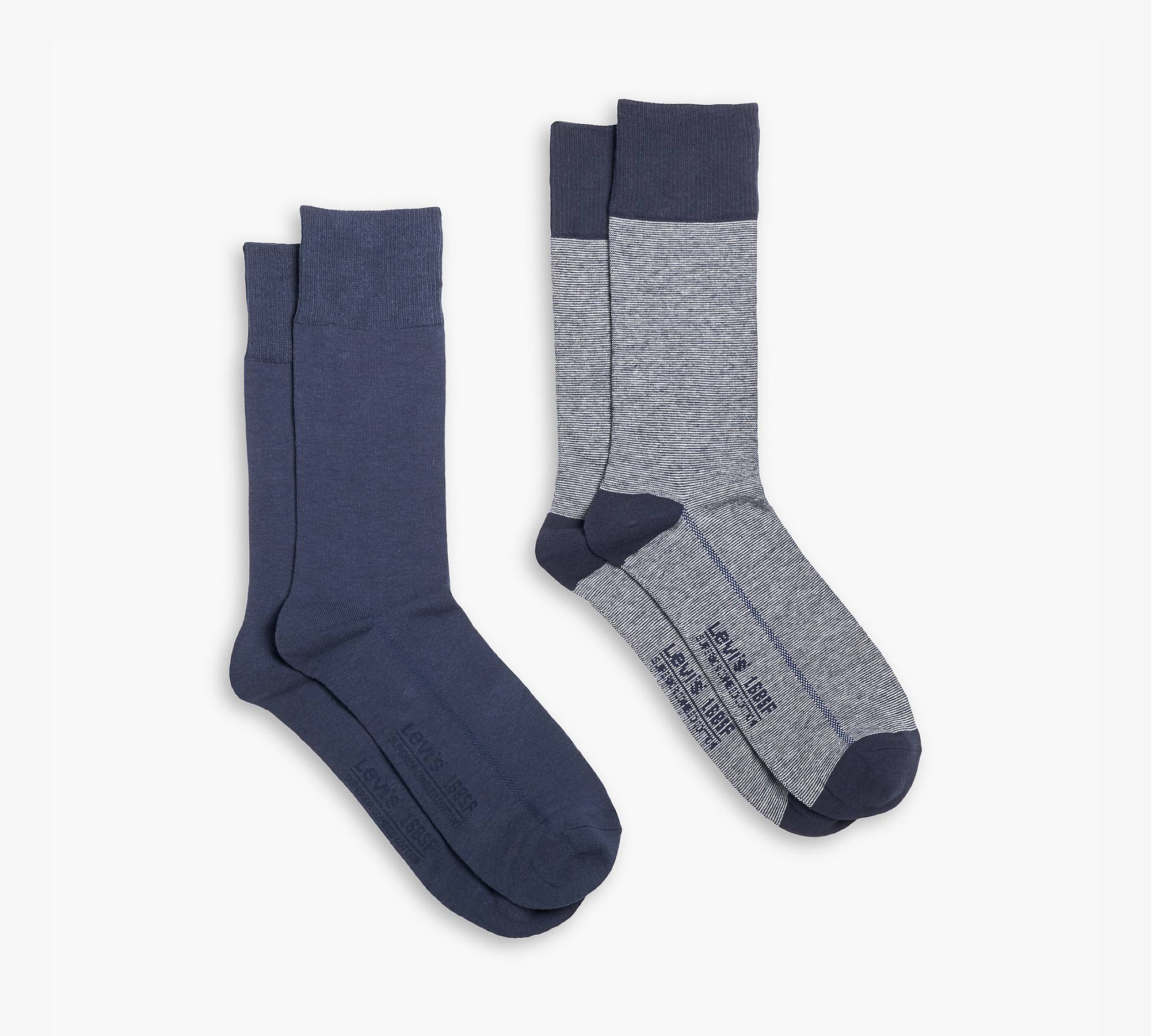 Levi’s® 2-Pack Multi-Stripe Socks 1