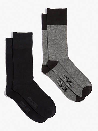 Leviโsยฎ 2-Pack Multi-Stripe Socks