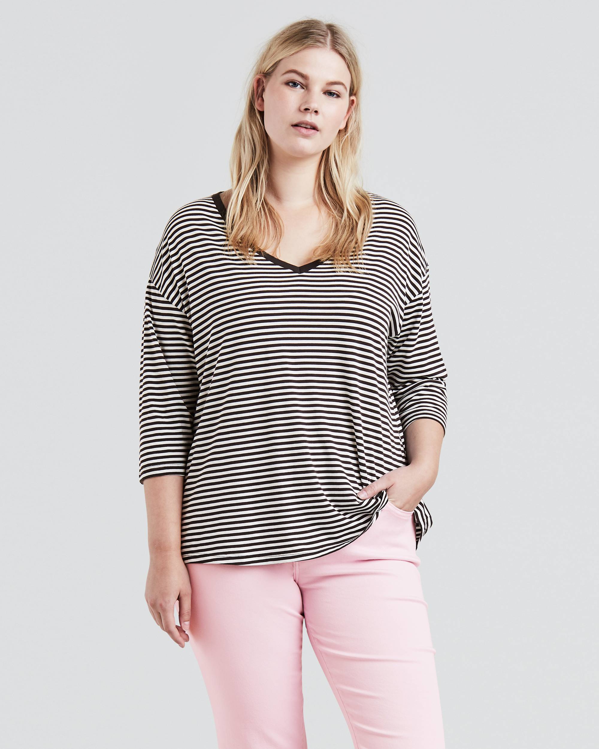 Long Sleeve Flowy Tee Shirt (Plus Size) 2