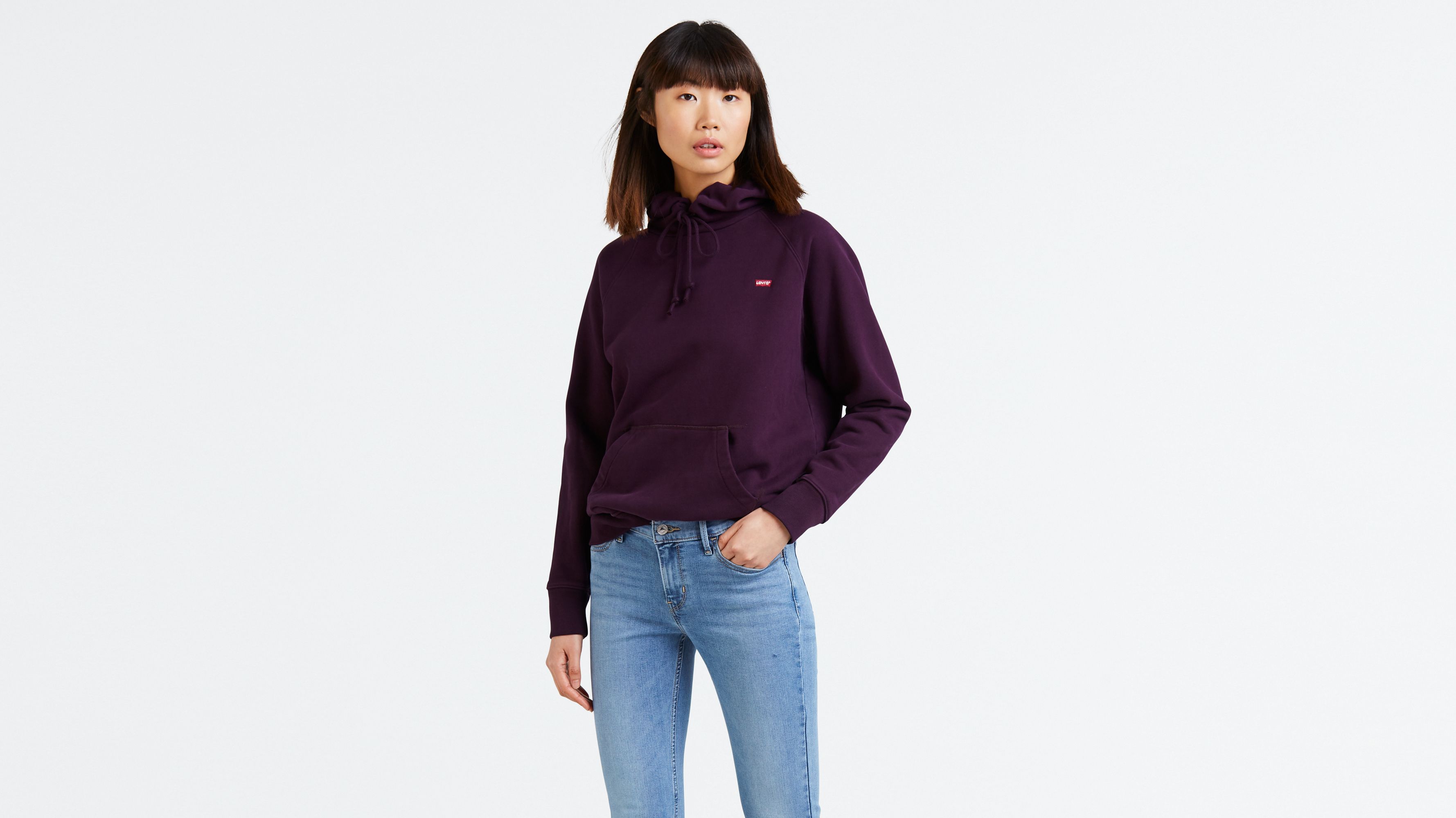 levis purple hoodie