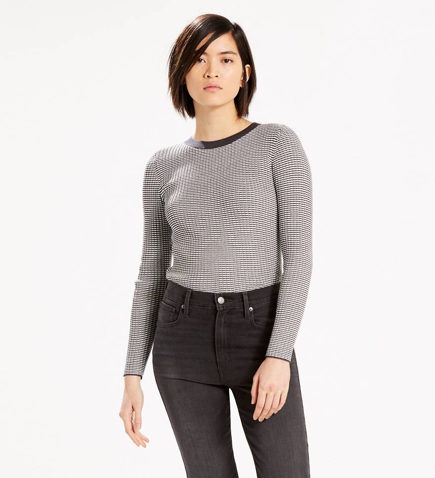 Fine Rib Pullover Sweater 1