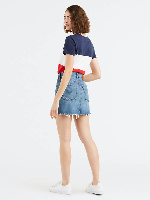 Deconstructed Mini Skirt - Medium Wash | Levi's® US