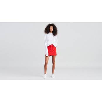 Deconstructed Corduroy Mini Skirt - Red | Levi's® US