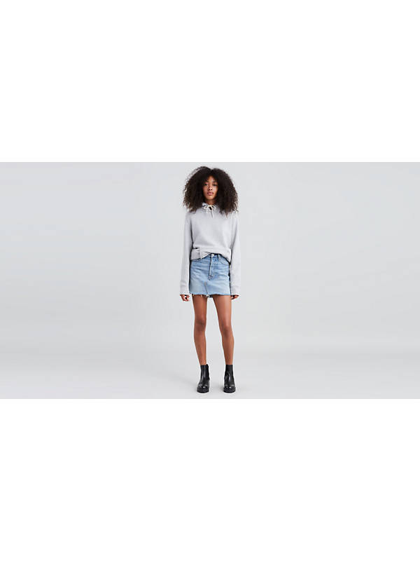 Deconstructed Mini Skirt - Medium Wash | Levi's® US