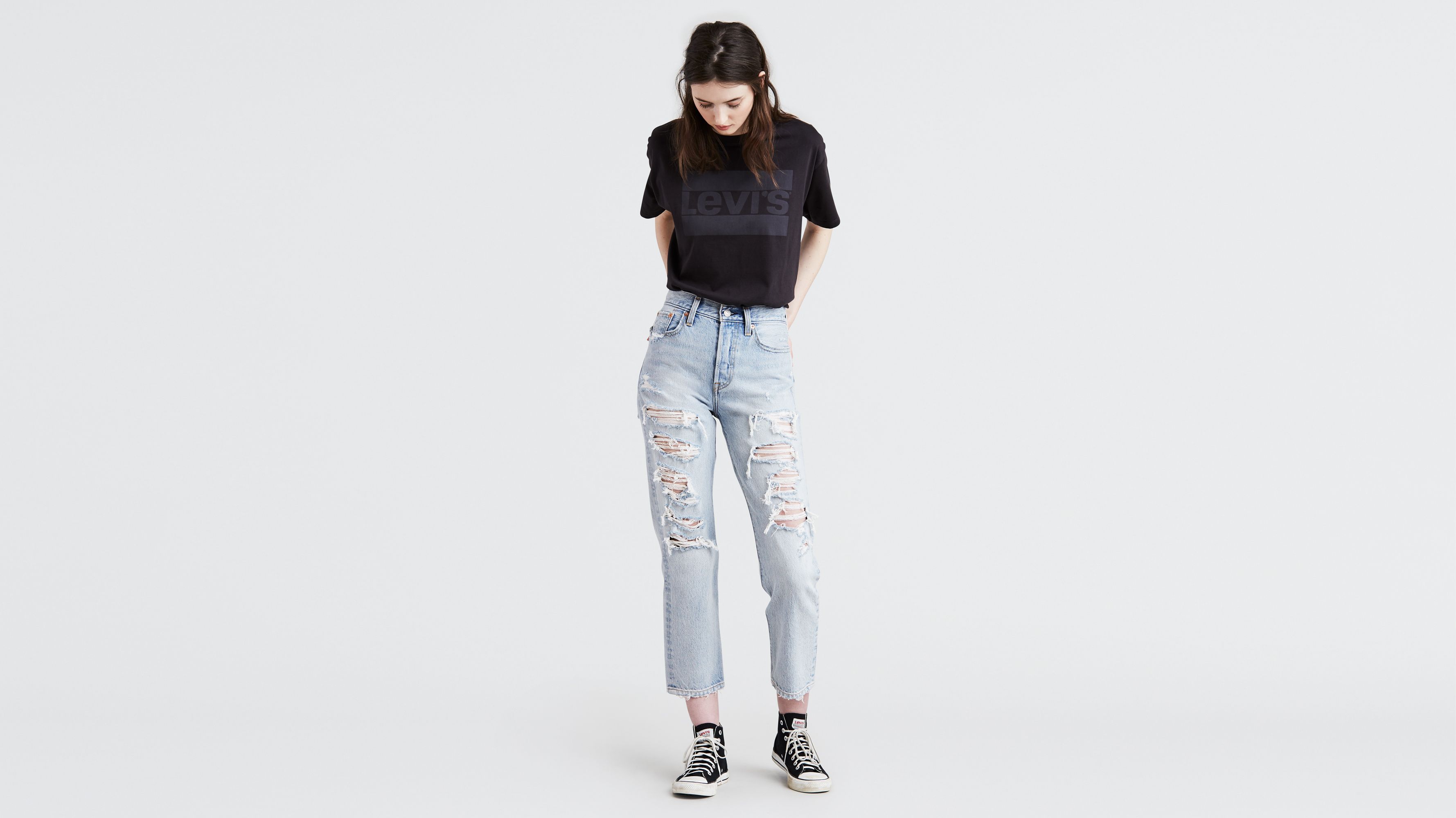 levi's wedgie ripped jeans